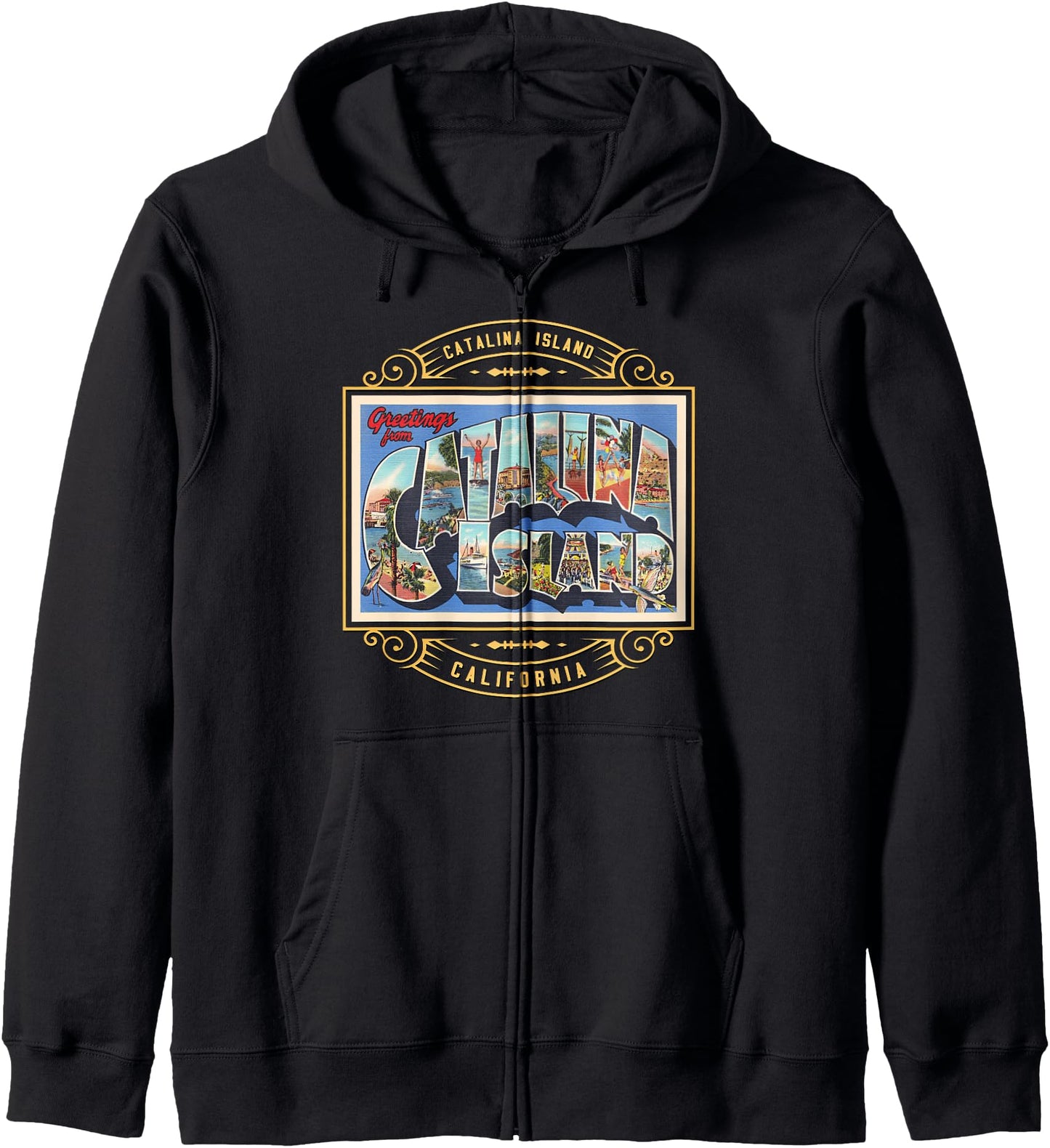 Catalina Island California Zip Hoodie