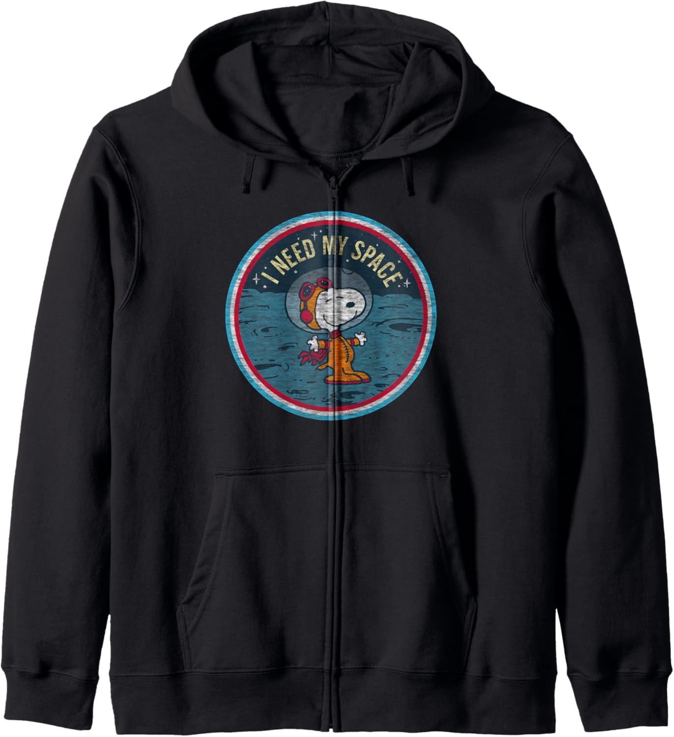Peanuts Snoopy I Need Space Zip Hoodie