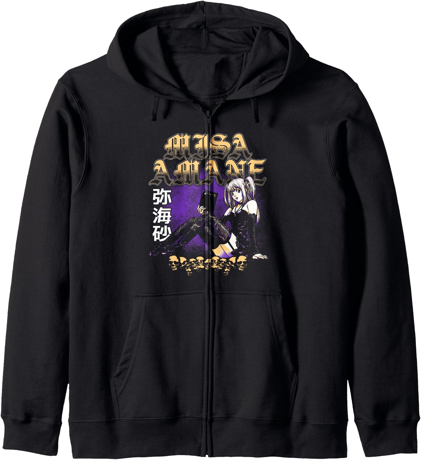 Death Note Misa Amane Old English Text Anime Hoodie