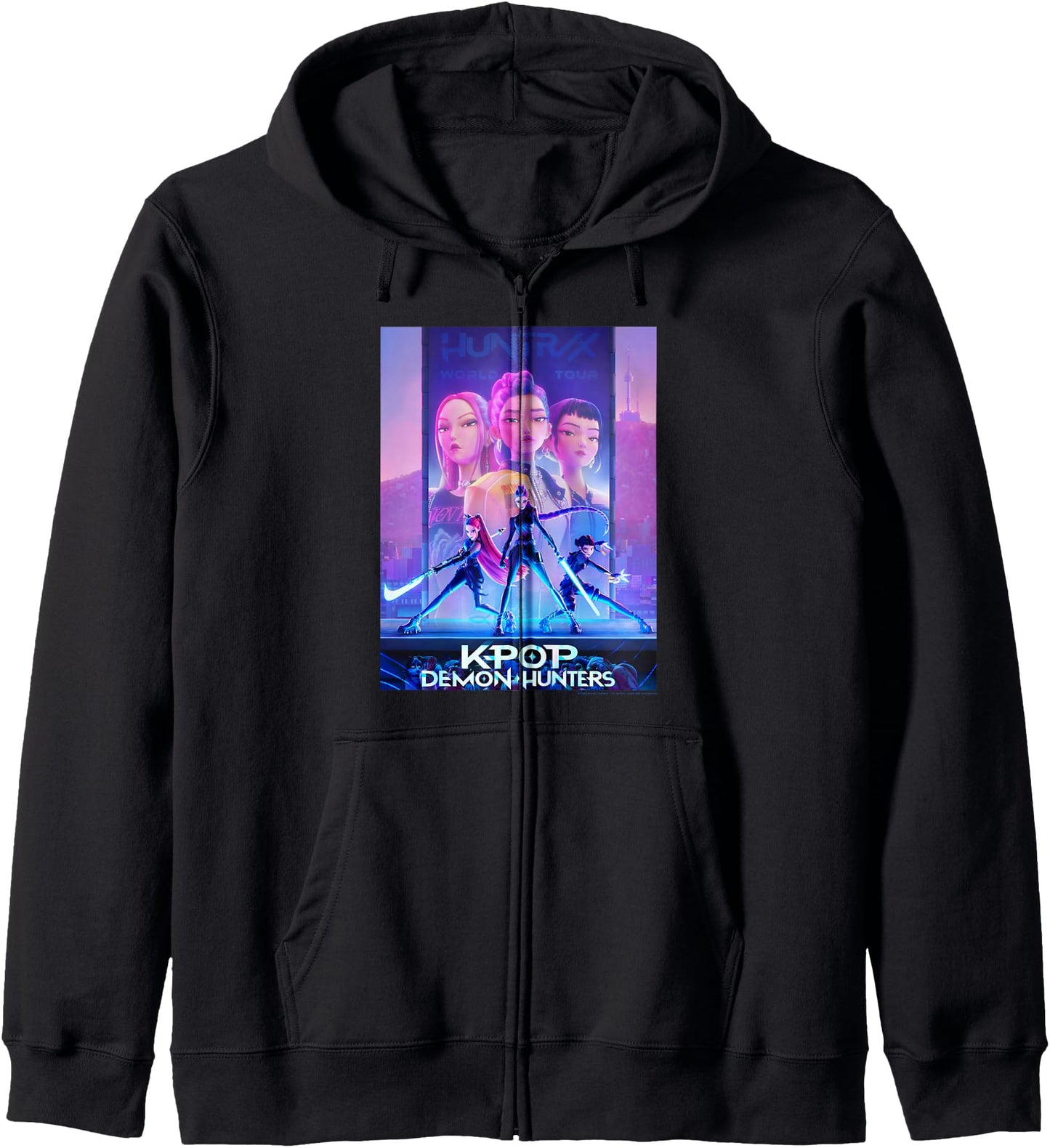 KPop Demon Hunters Halloween Movie Poster Zip Hoodie