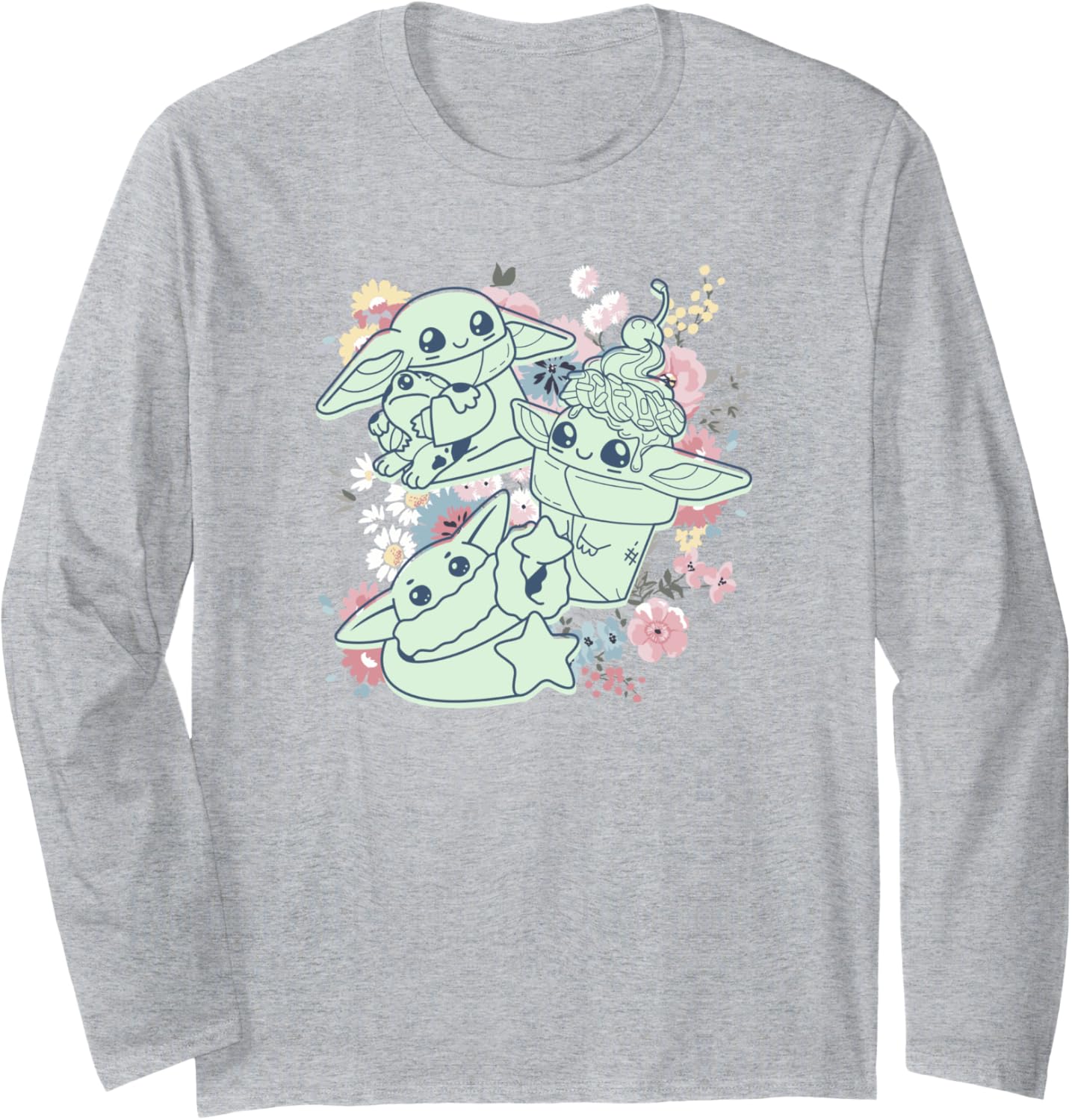 Star Wars: The Mandalorian Easter Grogu Spring Chibi Cute Long Sleeve