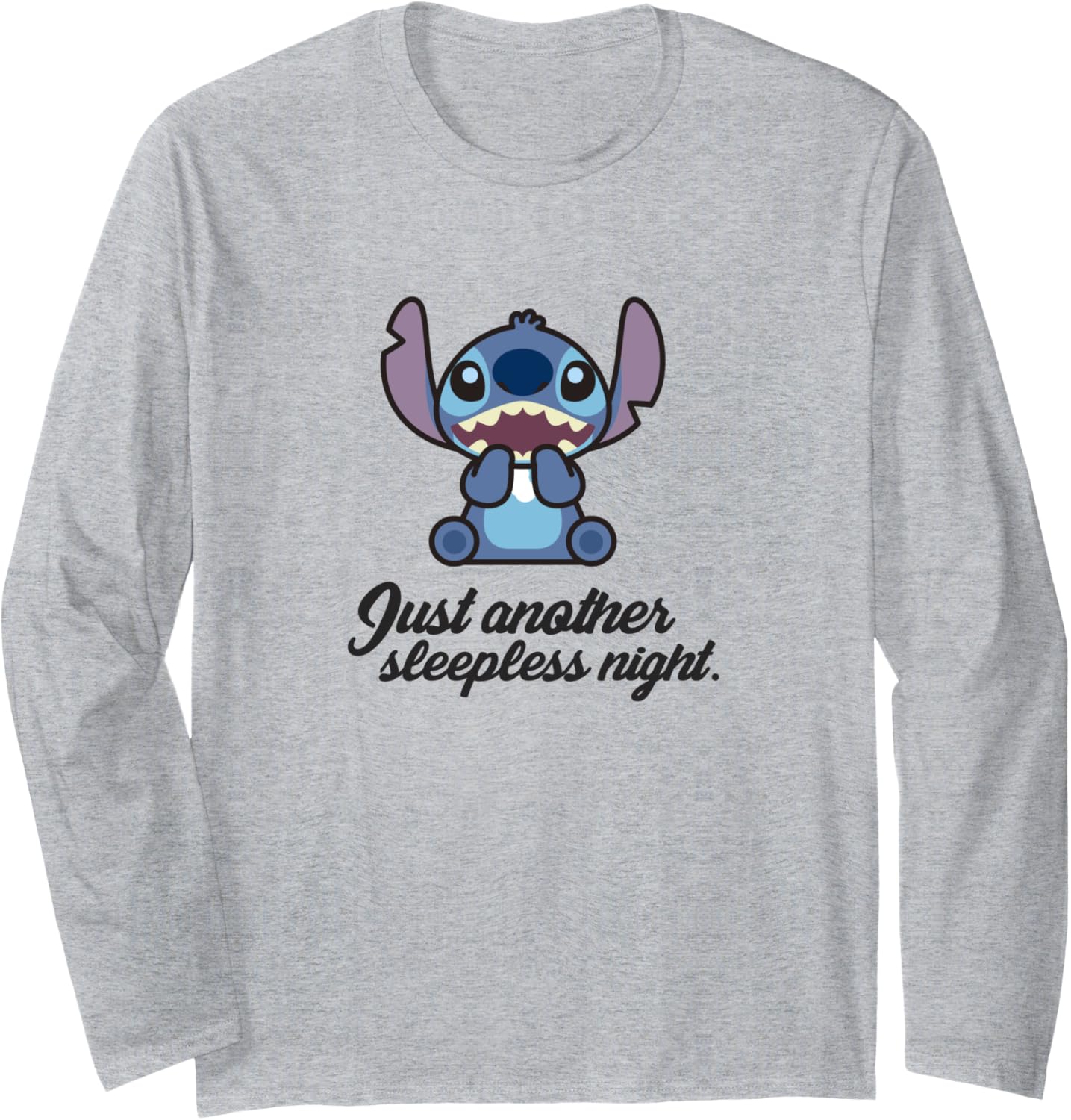 Disney Lilo & Stitch Just Another Sleepless Night Chibi Long Sleeve