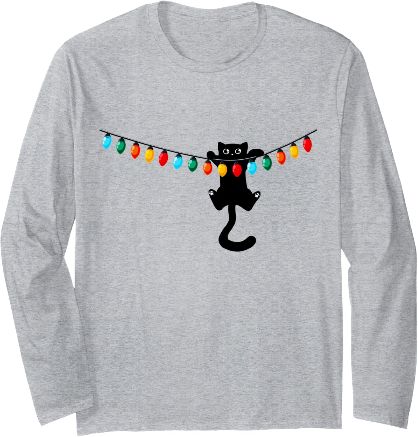 Merry Catmas Xmas Men Women Kids Funny Cat Christmas Long Sleeve