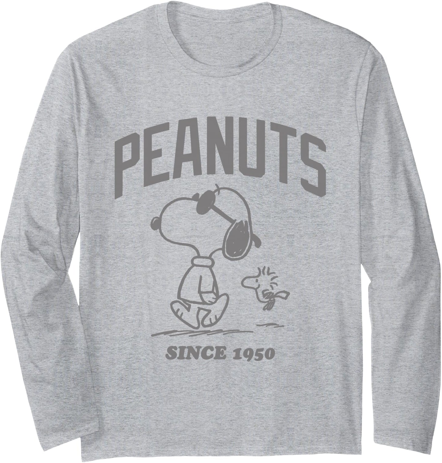 Peanuts Snoopy And Woodstock Outline Since 1950 Long Sleeve