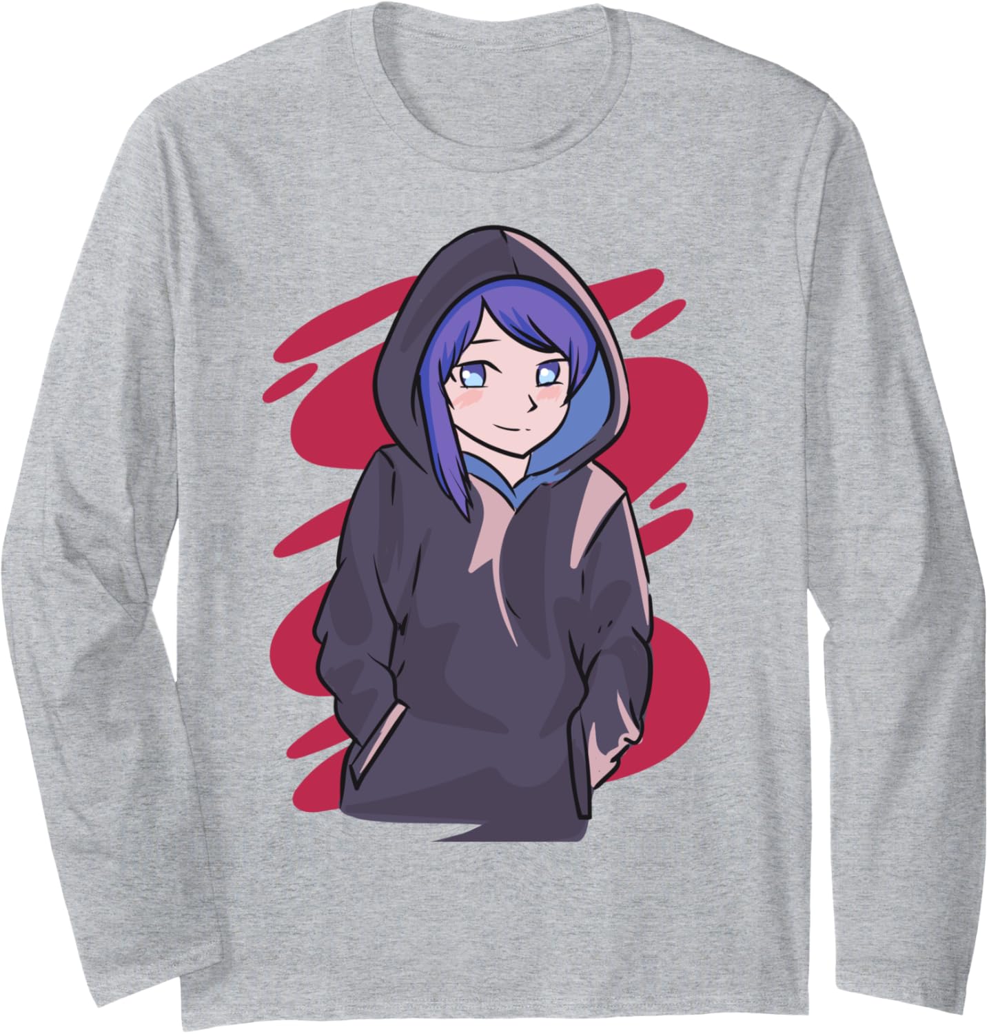 Japan Culture Art Anime Otaku Hoodie Girl Aesthetic Long Sleeve