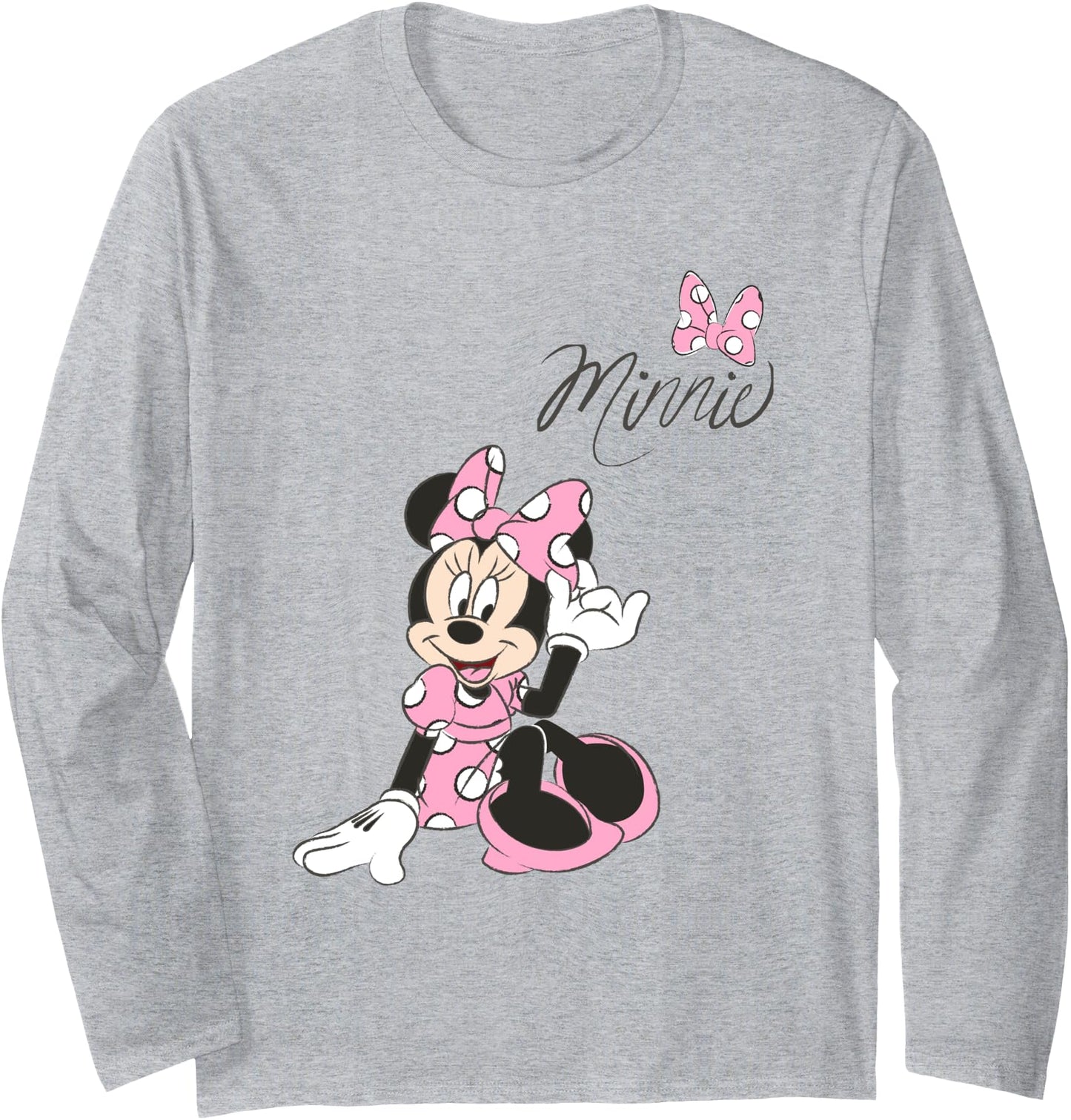 Disney Mickey Mouse and Friends Pink Polka Dots Long Sleeve