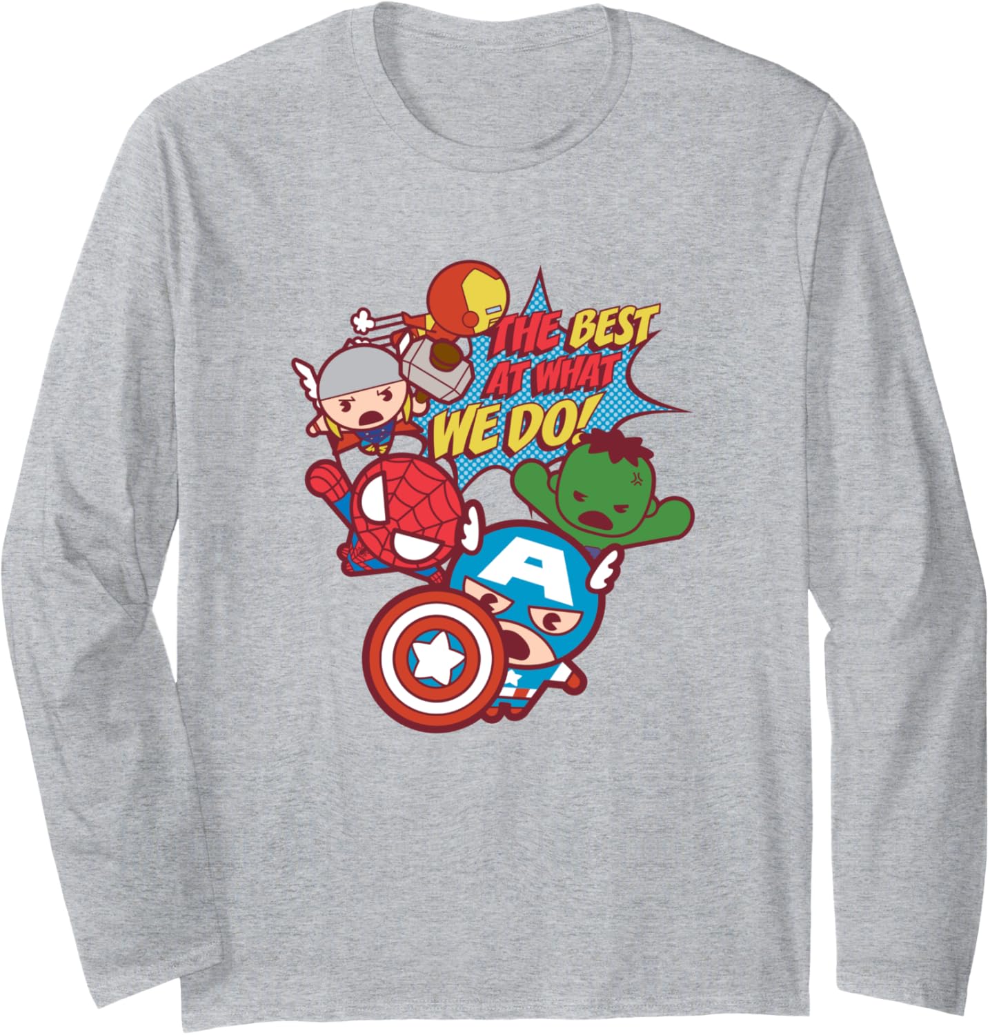 Marvel Kawaii The Best At What We Do! Vintage Chibi Avengers Long Sleeve