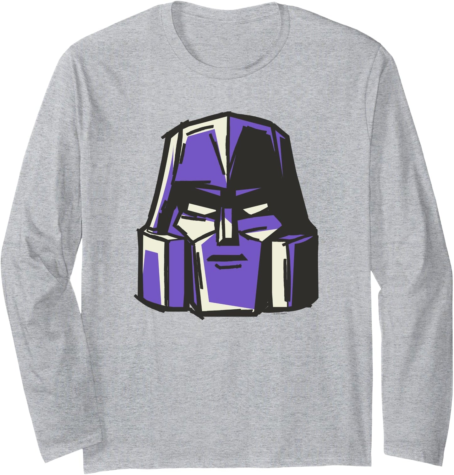 Transformers Megatron Big Head Japanese Style Logo Long Sleeve