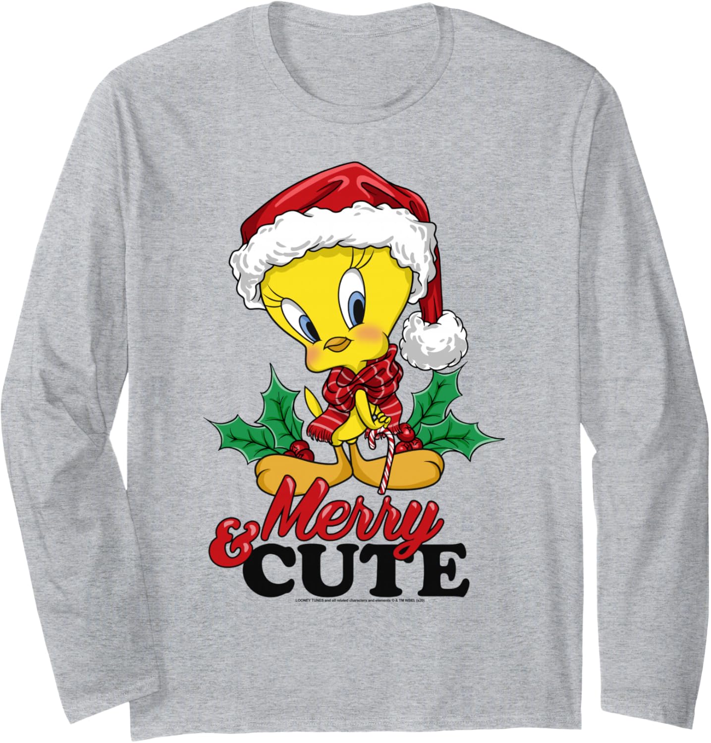 Looney Tunes Christmas Tweety Bird Merry & Cute Long Sleeve