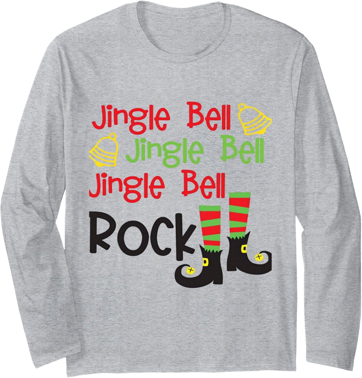 Jingle Bell Rock Graphic for a Christmas Vibe Long Sleeve