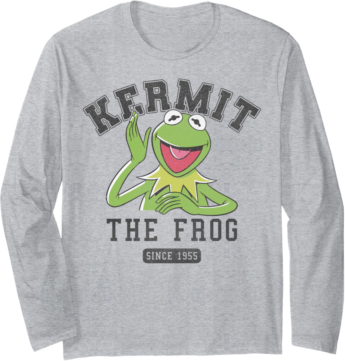 Disney The Muppets Kermit The Frog Since 1955 Collegiate Long Sleeve