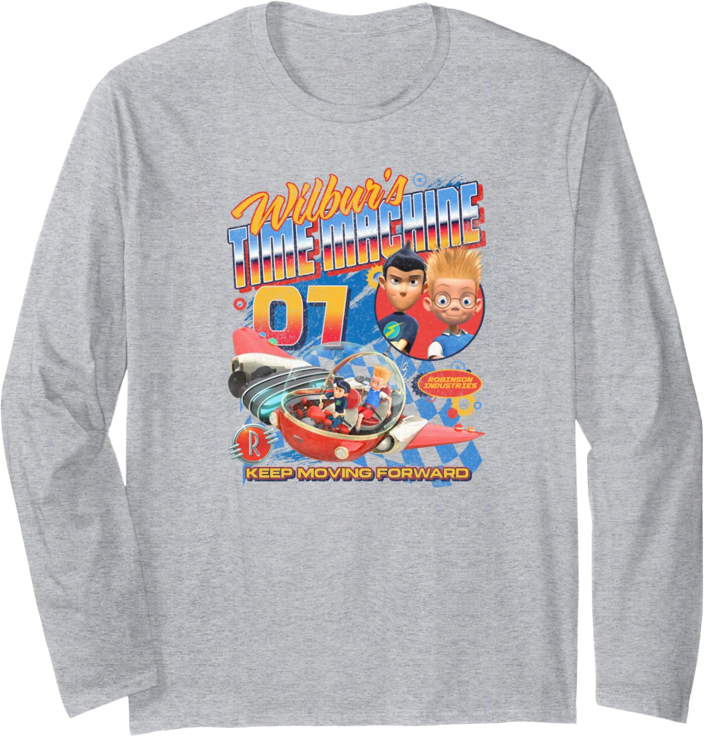 Disney Meet The Robinsons Wilbur's Time Machine Poster Long Sleeve