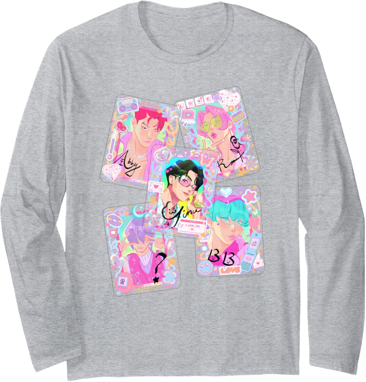 Kpop Demon Hunters Halloween Saja Boys Deco Photocards Long Sleeve