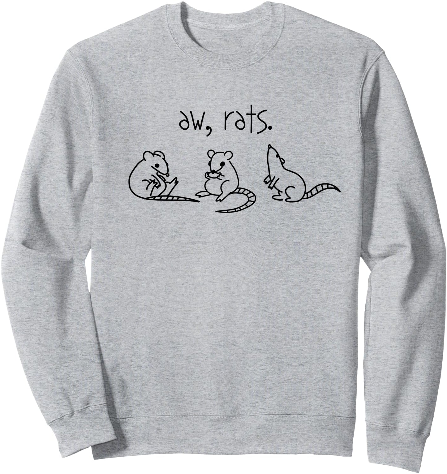 Aw Rats - Cute Rat Trio Sweatshirt