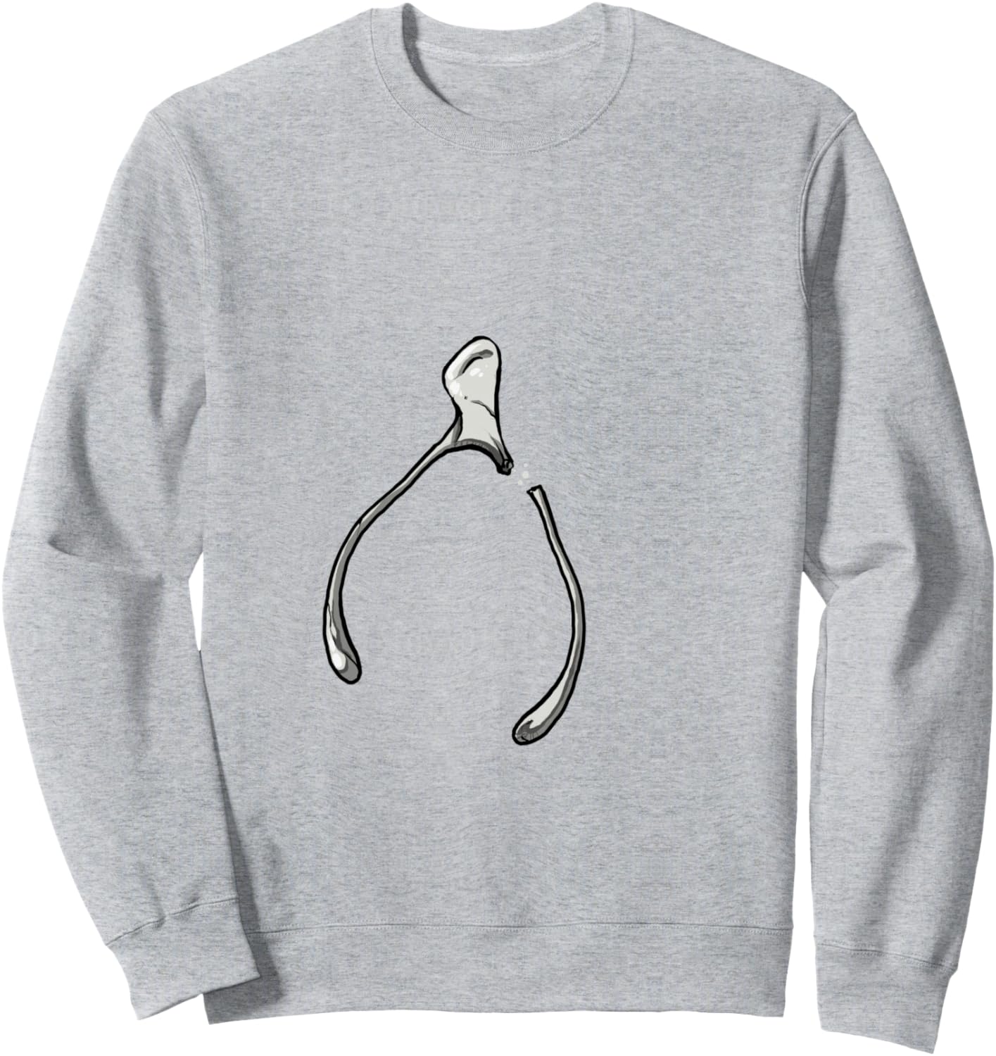 Oh, Snap! Funny Turkey Day Print Wishbone Happy Thanksgiving Sweatshirt