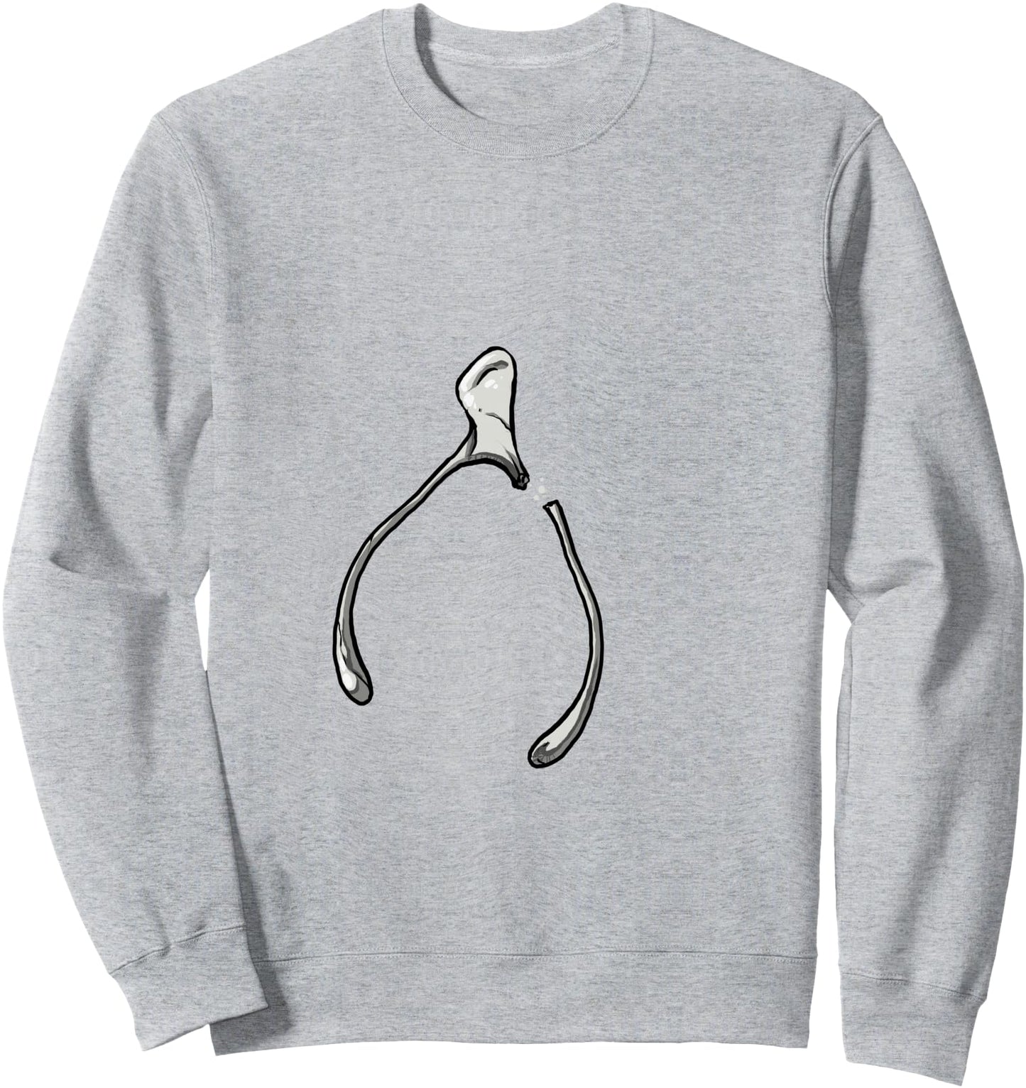 Oh, Snap! Funny Turkey Day Print Wishbone Happy Thanksgiving Sweatshirt