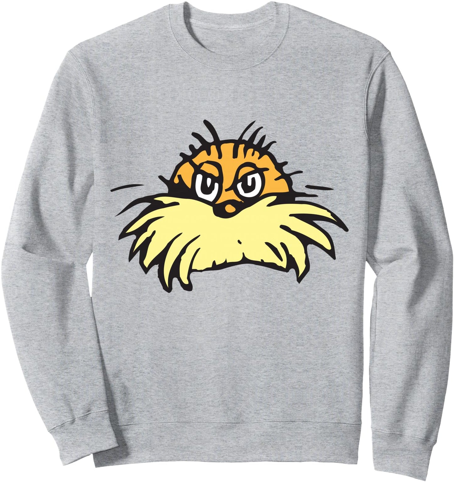 Dr. Seuss The Lorax Face Blue Unisex-Adults Sweatshirt