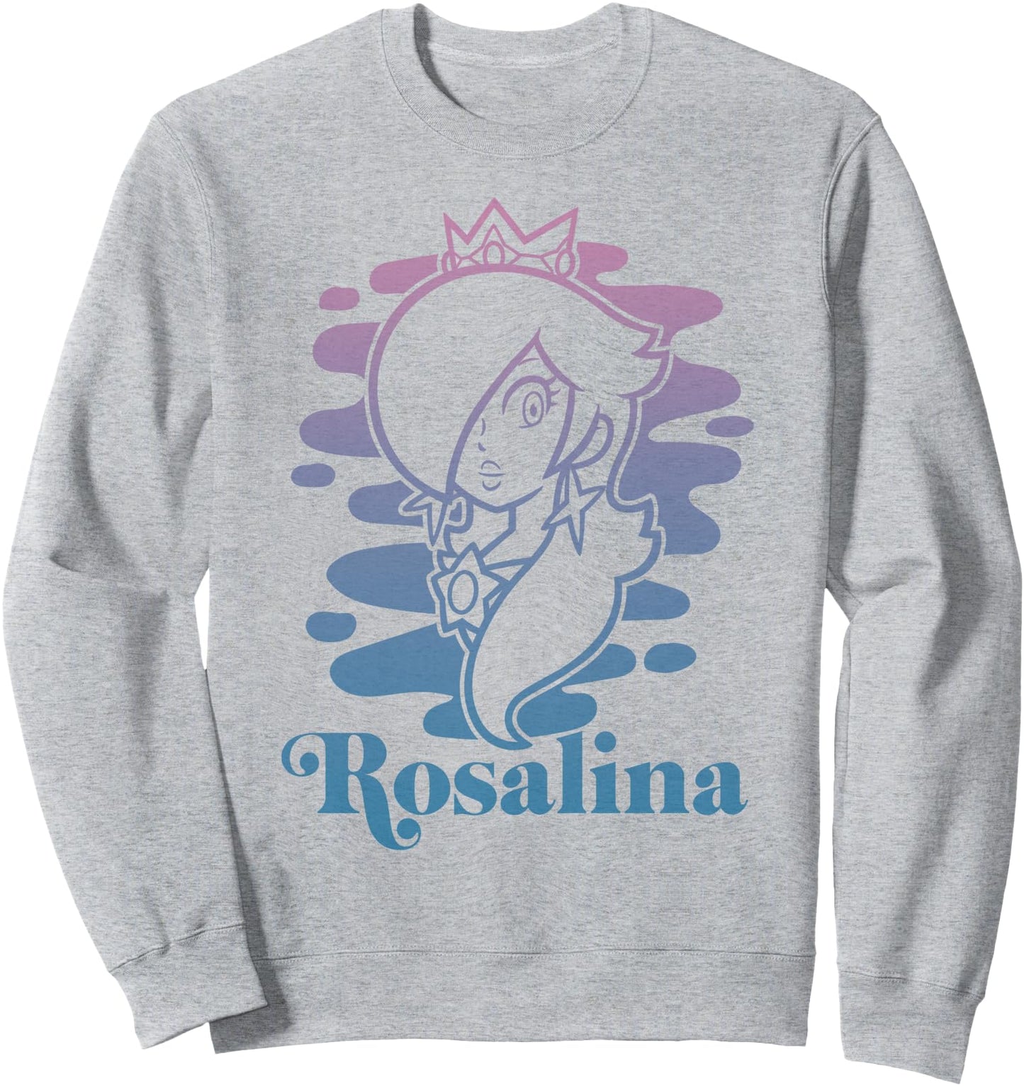 Super Mario Rosalina Gradient Outline Portrait Sweatshirt