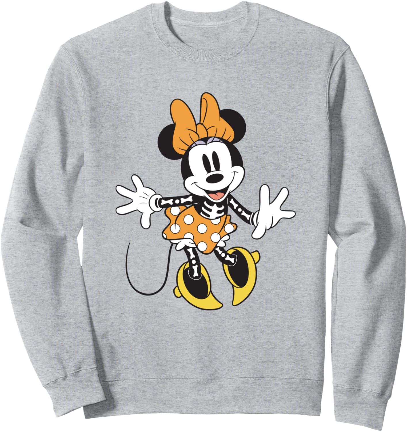 Disney Mickey And Friends Minnie Skeleton Costume Halloween Sweatshirt