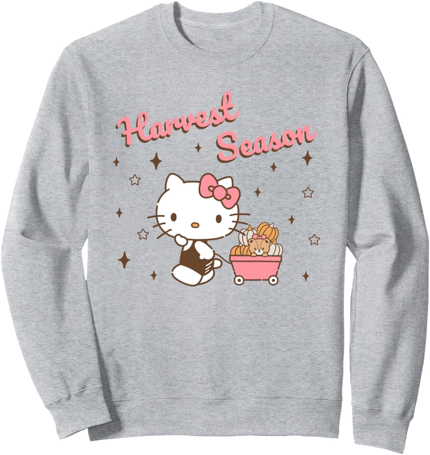 Hello Kitty Harvest Season Pumpkin Wagon Sweatshirt