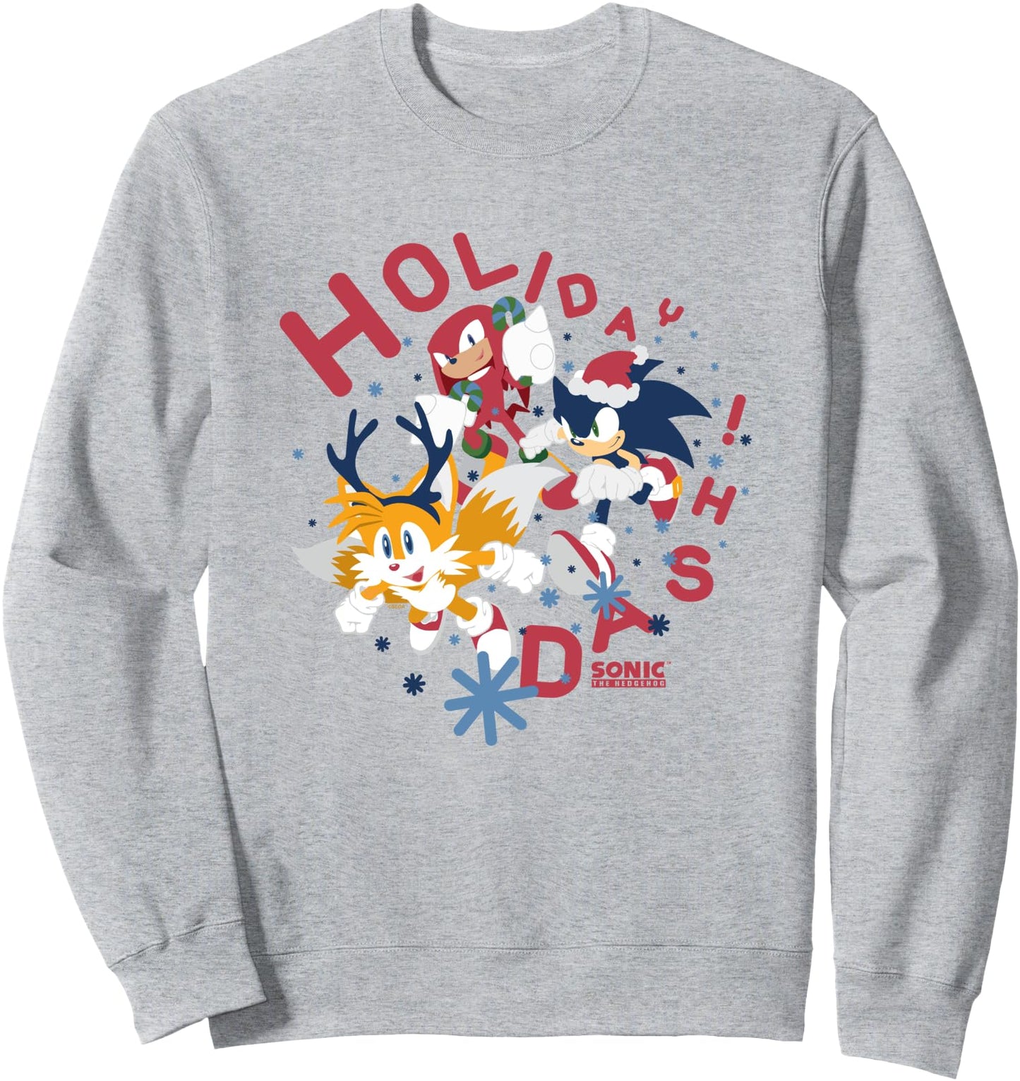 Sonic The Hedgehog Christmas Holiday Dash Vintage Shot Sweatshirt