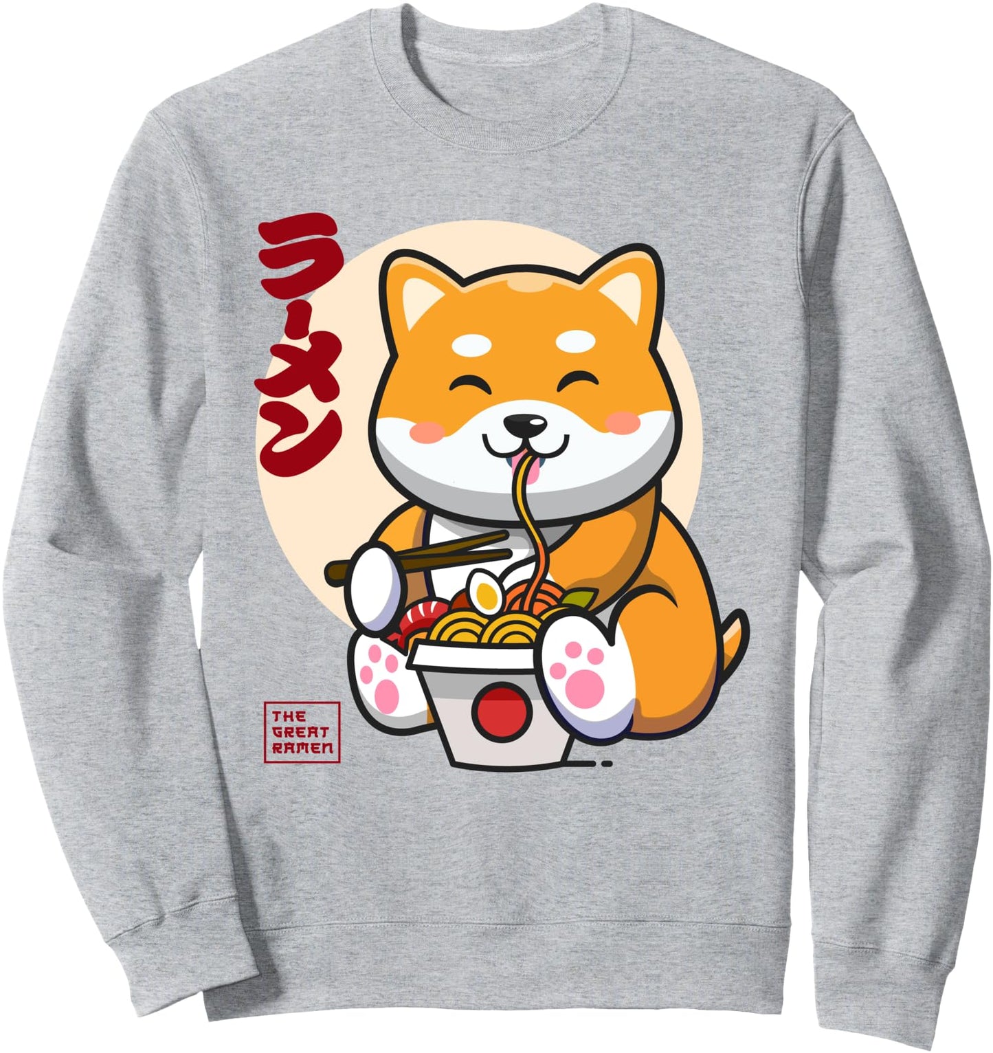 Shiba Inu Shirt, Kawaii Anime Shiba Inu, Japanese Ramen Sweatshirt