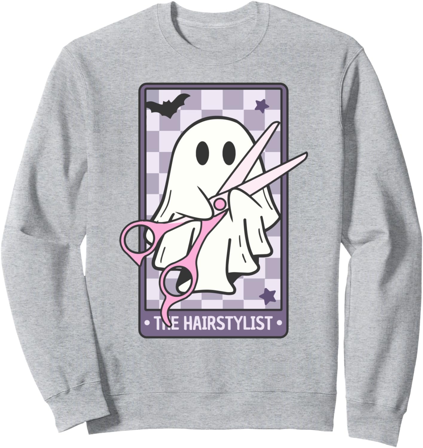 The Hairstylist Tarort Cute Cosmetologist Ghost Halloween Sweatshirt