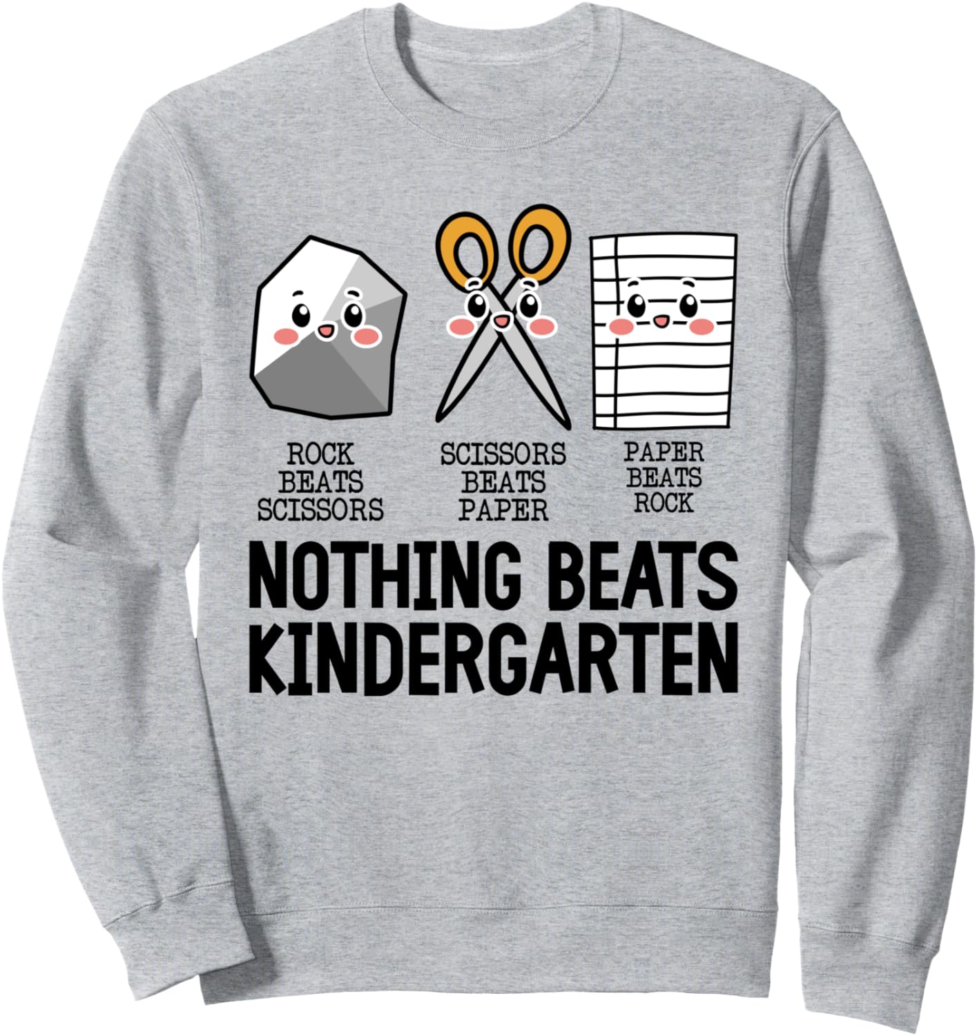 Nothing Beats Kindergarten Funny Back to School Kids Teacher Sweatshirt