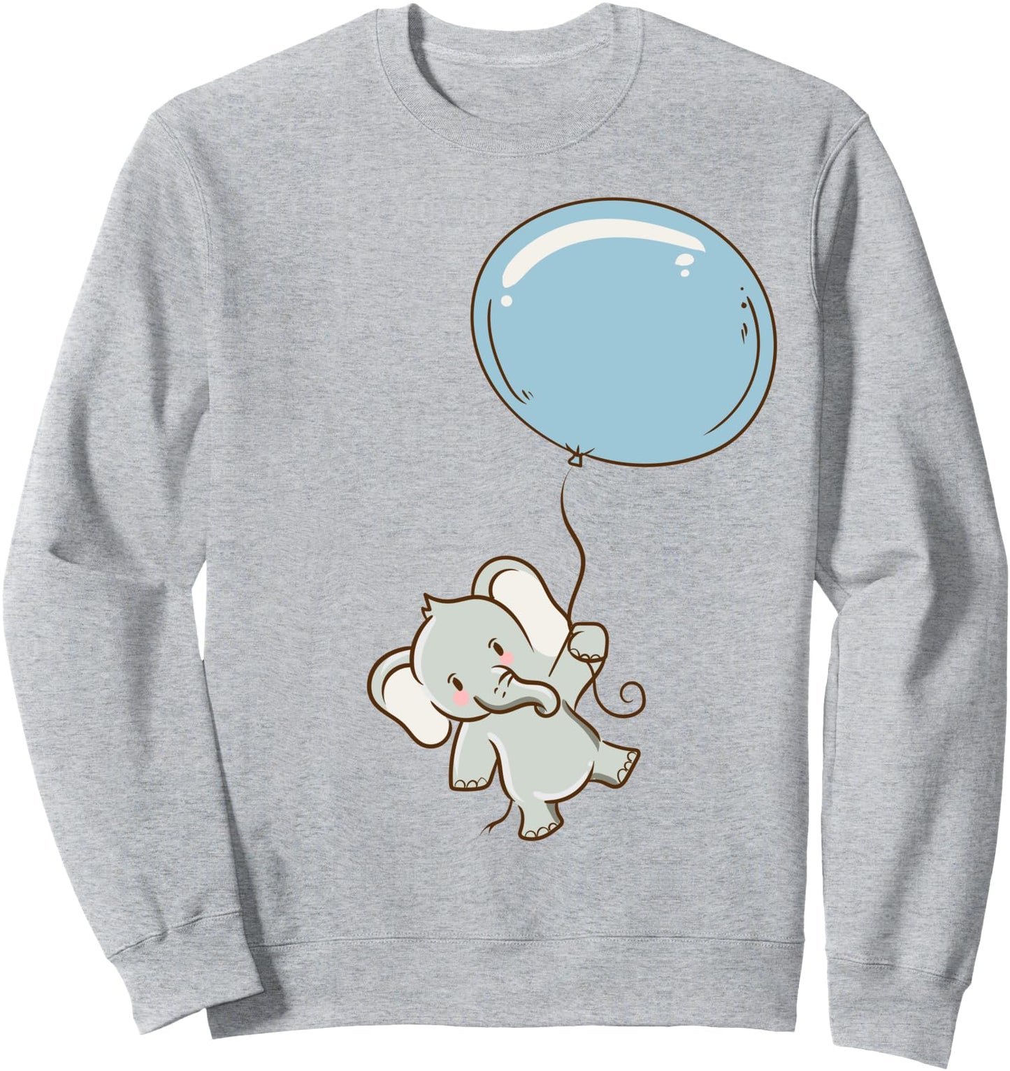 Balloon Elephant - Cute Kawaii Anime - Aesthetic Japanese Sweatshirt