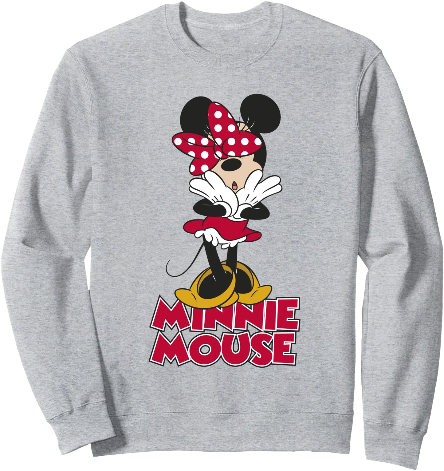 Disney Minnie Mouse Iconic Vintage Superstar Polka Dot Bow Sweatshirt