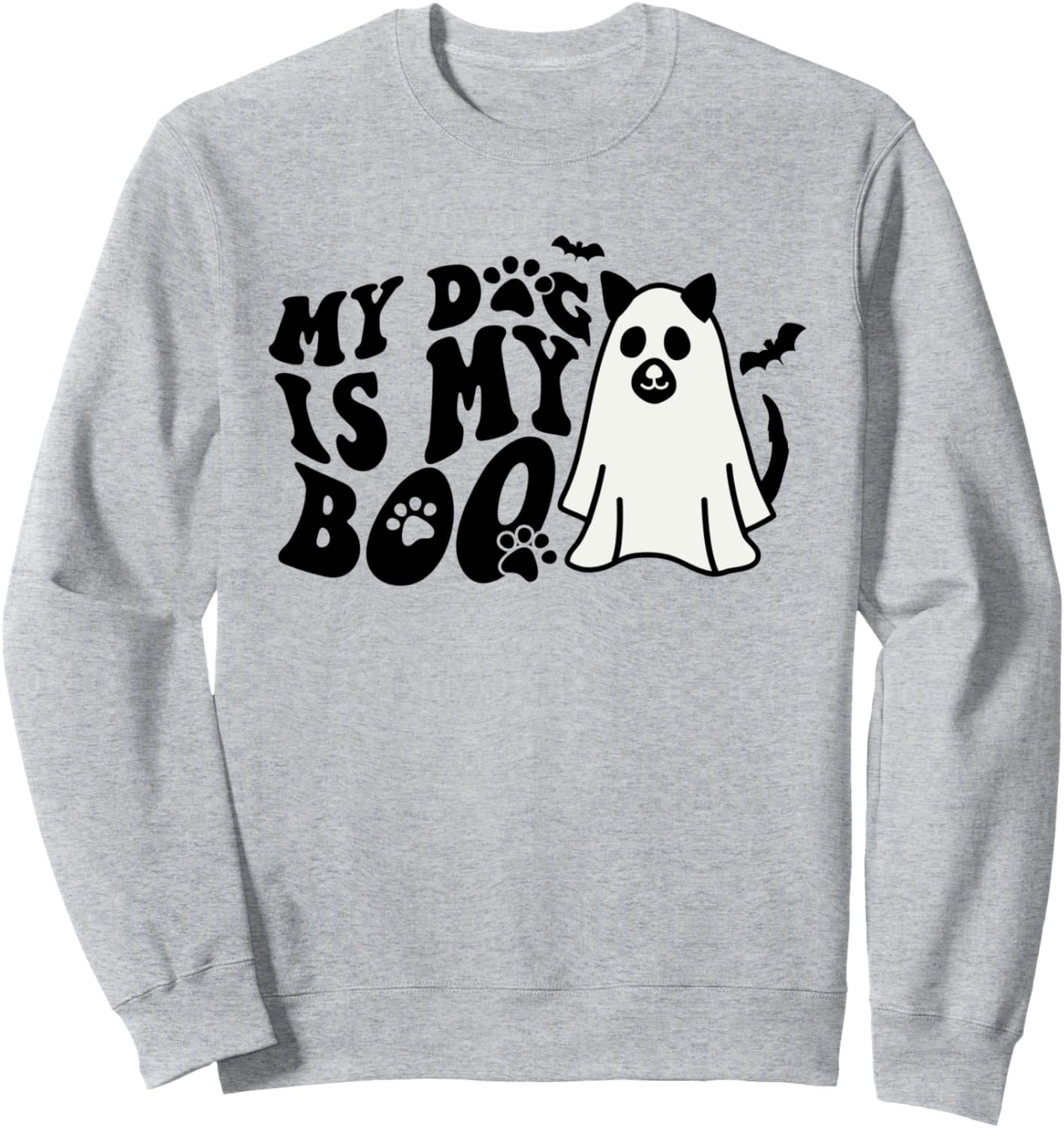 Halloween Spooky Dog Lover My Dog Is My Boo Sweatshirt