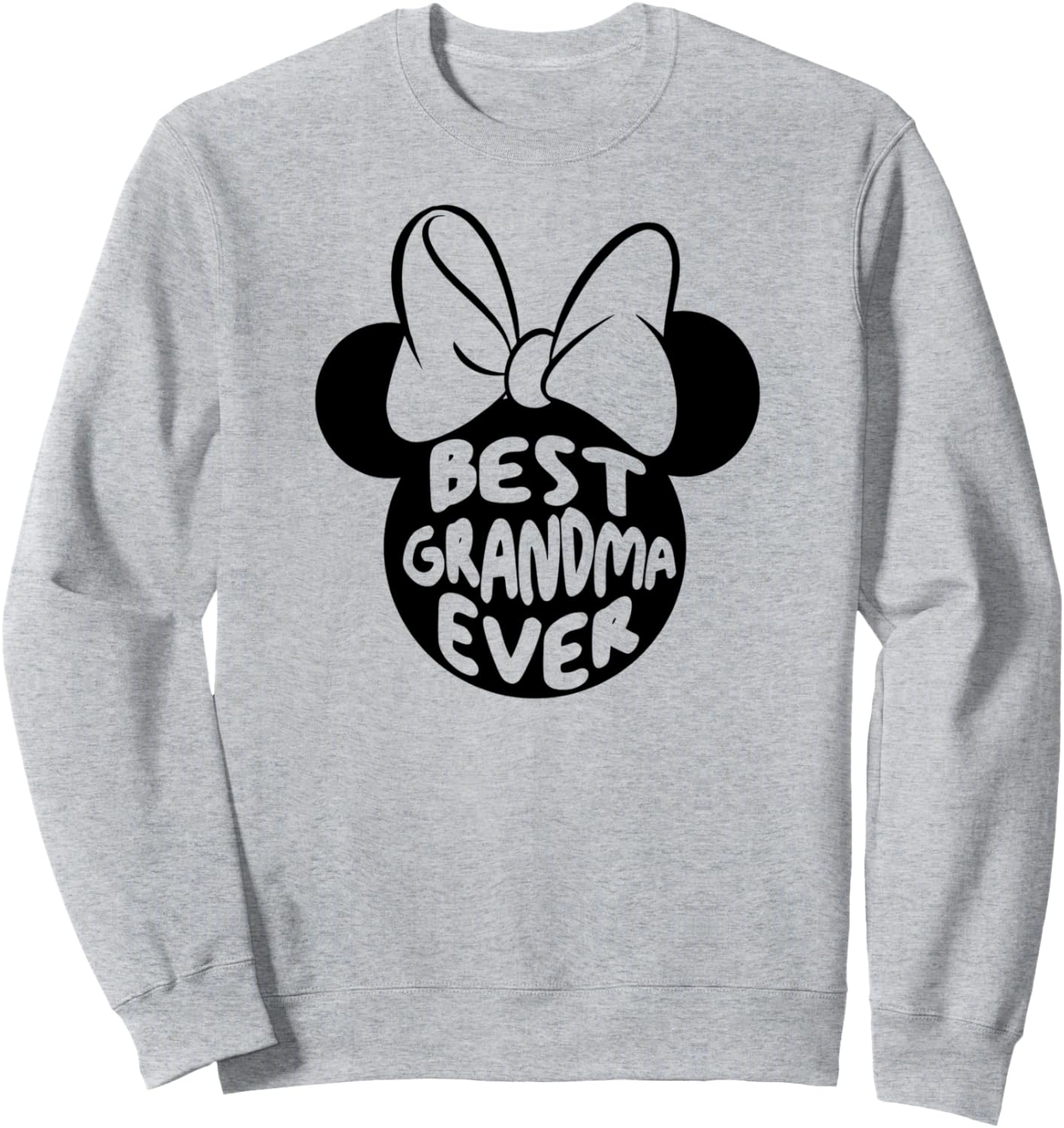Disney Minnie Mouse Best Grandma Ever Big Chest Text Logo Sweatshirt