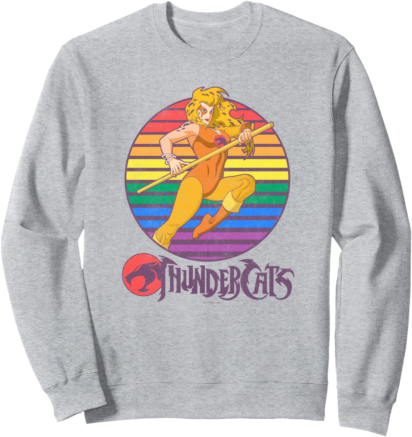 Thundercats Cheetara Rainbow Sunset Poster Sweatshirt