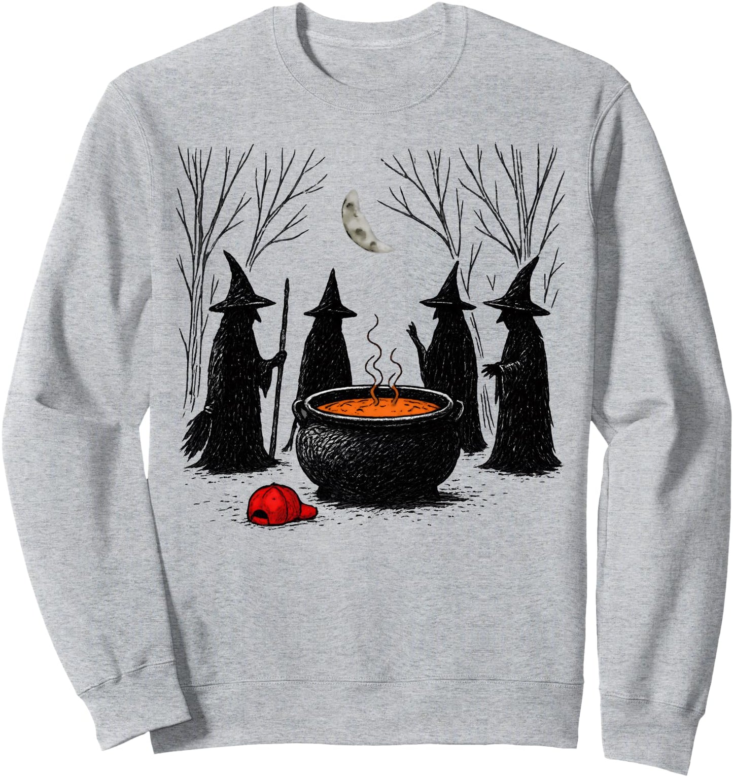 Spooky Witch Halloween Anti Trump Feminist Women Rights Sweatshirt