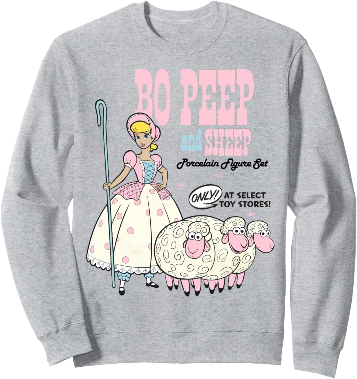 Disney Pixar Toy Story 4 Bo Peep and Sheep Advertisement Sweatshirt