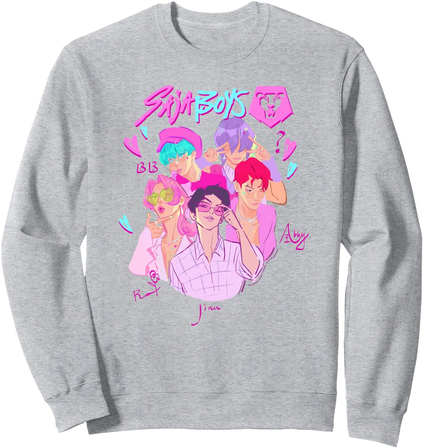KPop Demon Hunters Halloween Saja Boys Demon Group Portrait Sweatshirt