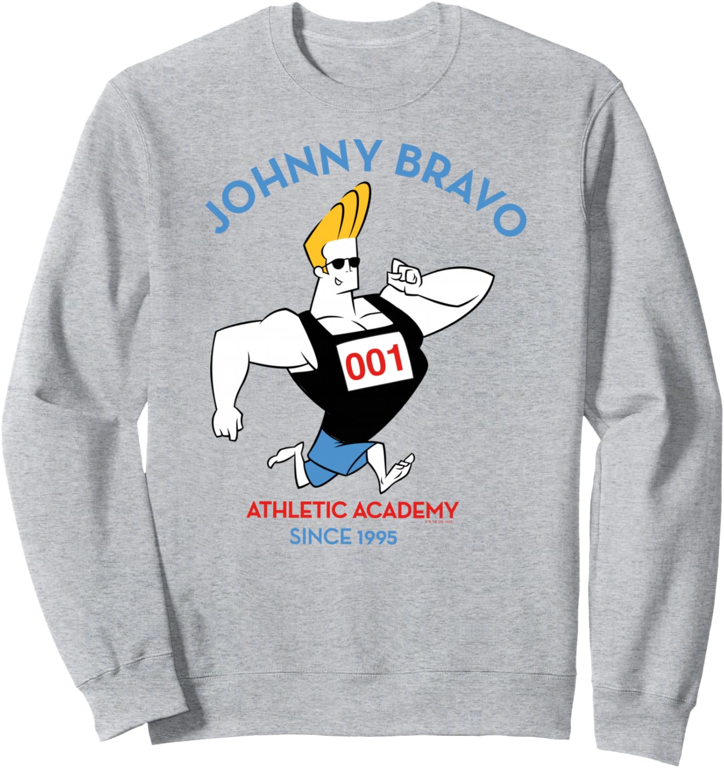Johnny Bravo Athletic Academy for Running Cartoon Sweatshirt