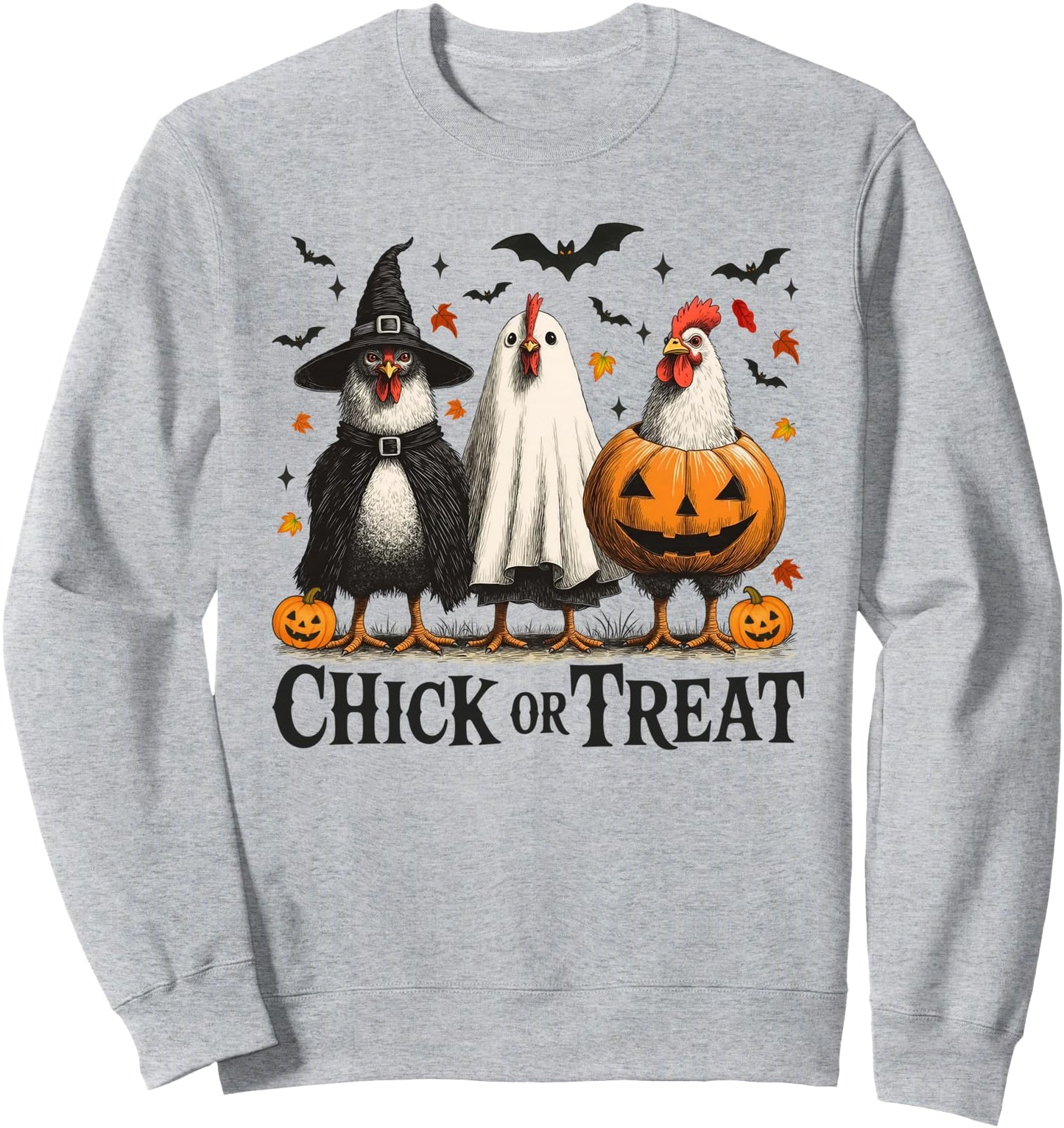Chick Or Treat Spooky Chicken Halloween Spooky Season Sweatshirt
