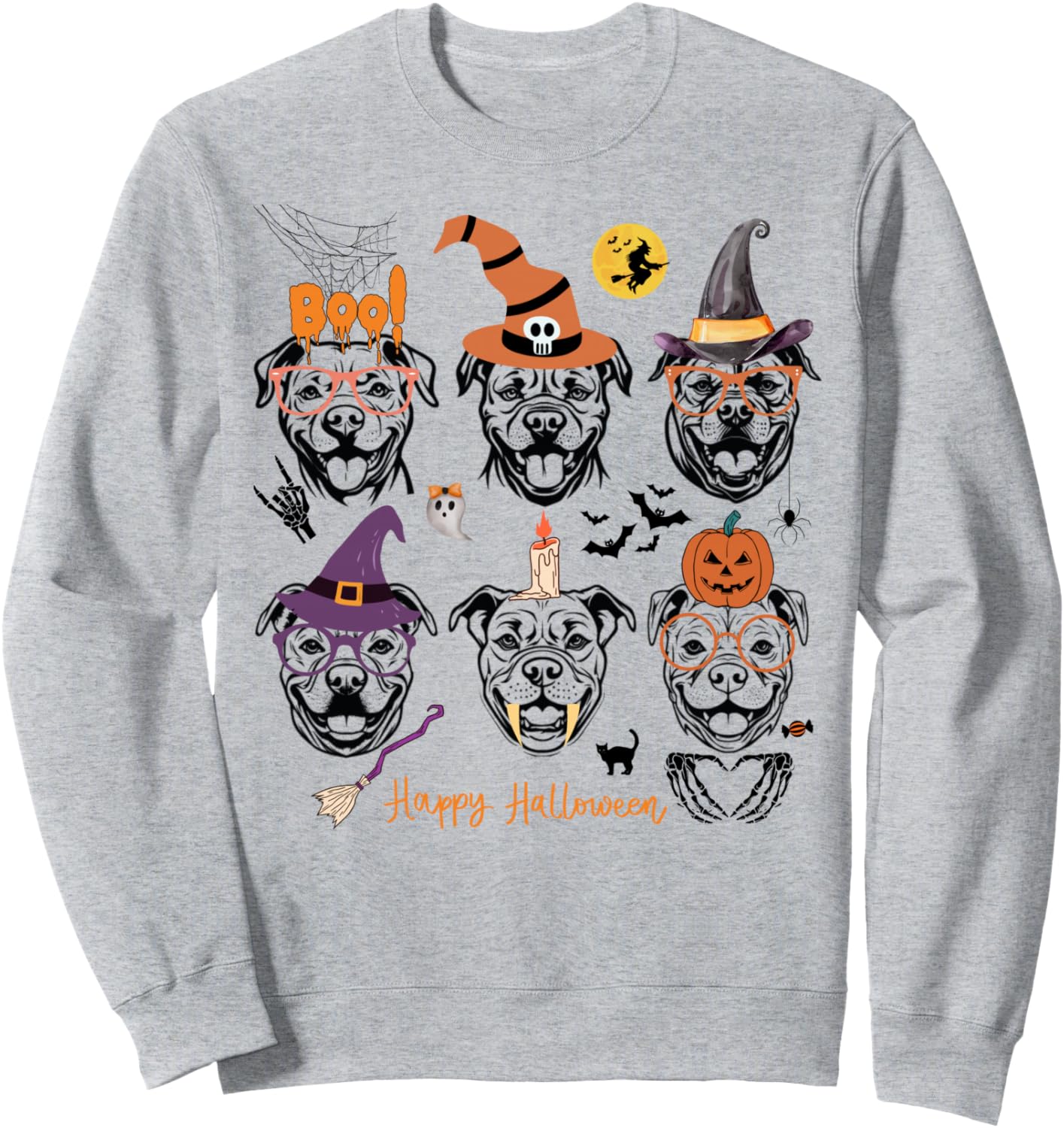 Pitbull Halloween Sweatshirt
