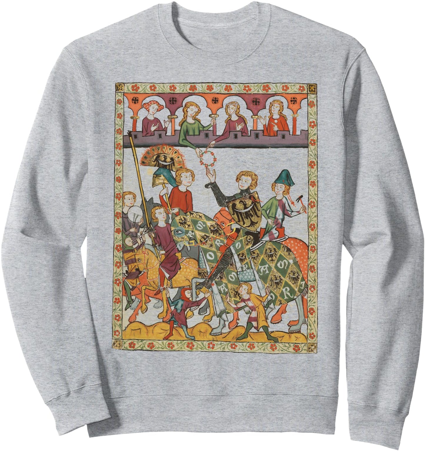 Victorious Knight, 14th Century Medieval Art Sweatshirt