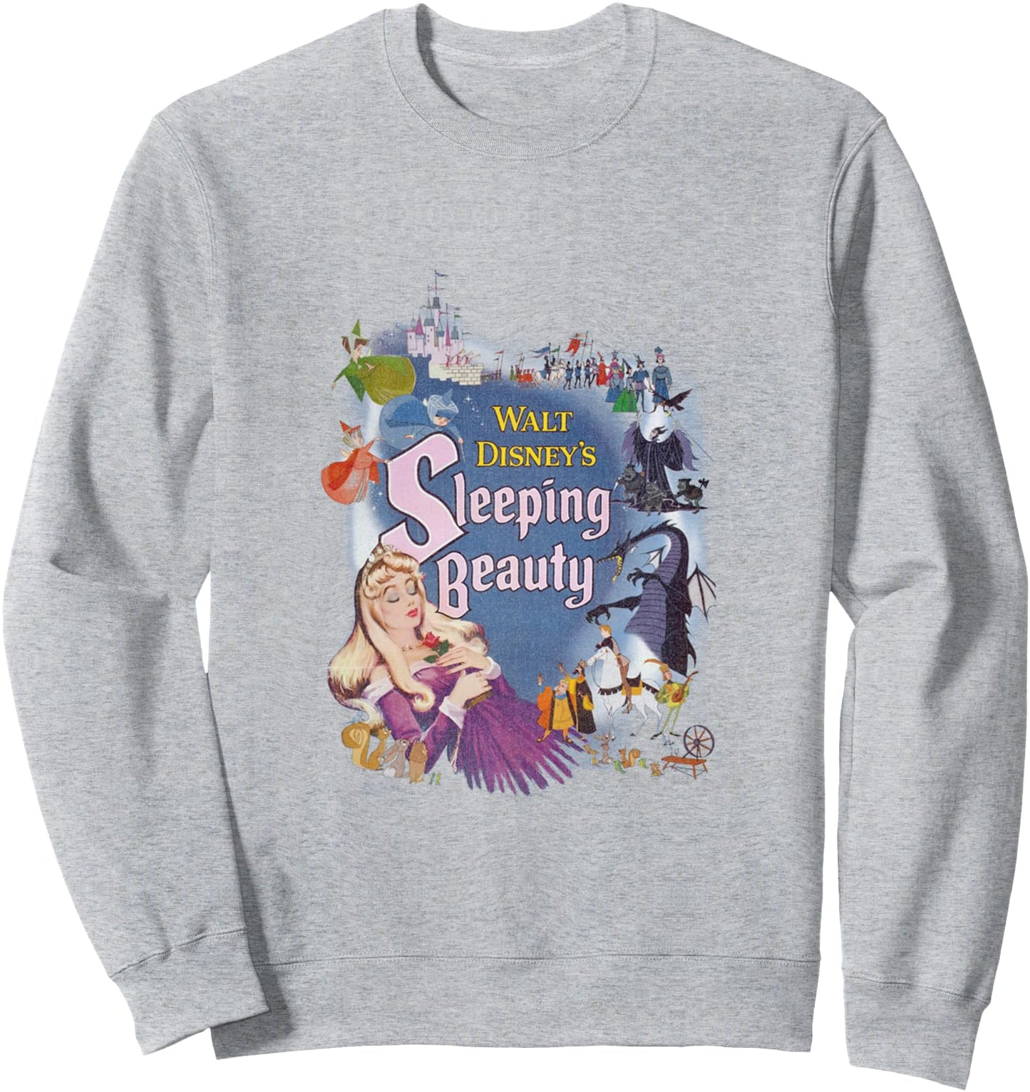 Disney Sleeping Beauty Classic Icons Movie Poster Sweatshirt