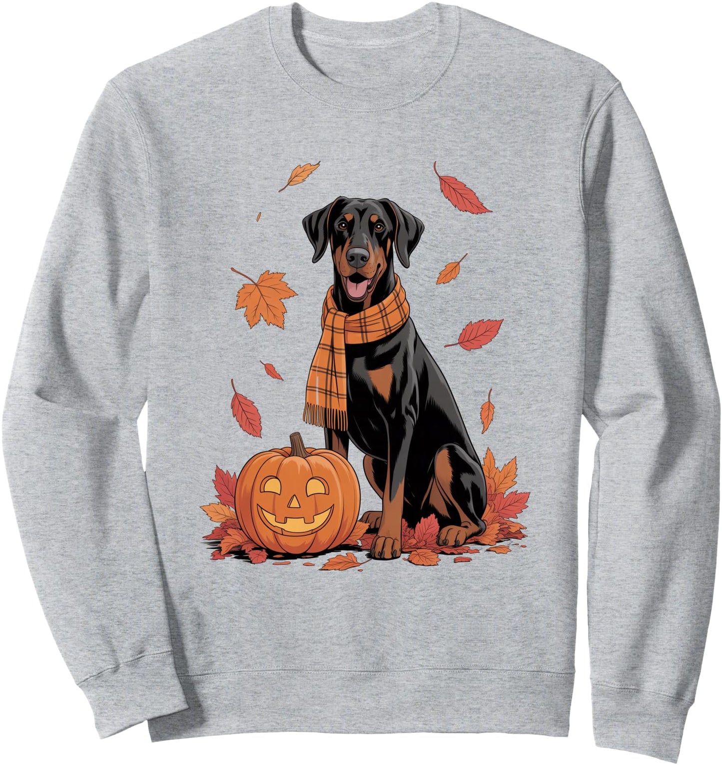 Doberman Pinscher Dog Lover Pumpkin Fall Autumn Thanksgiving Sweatshirt