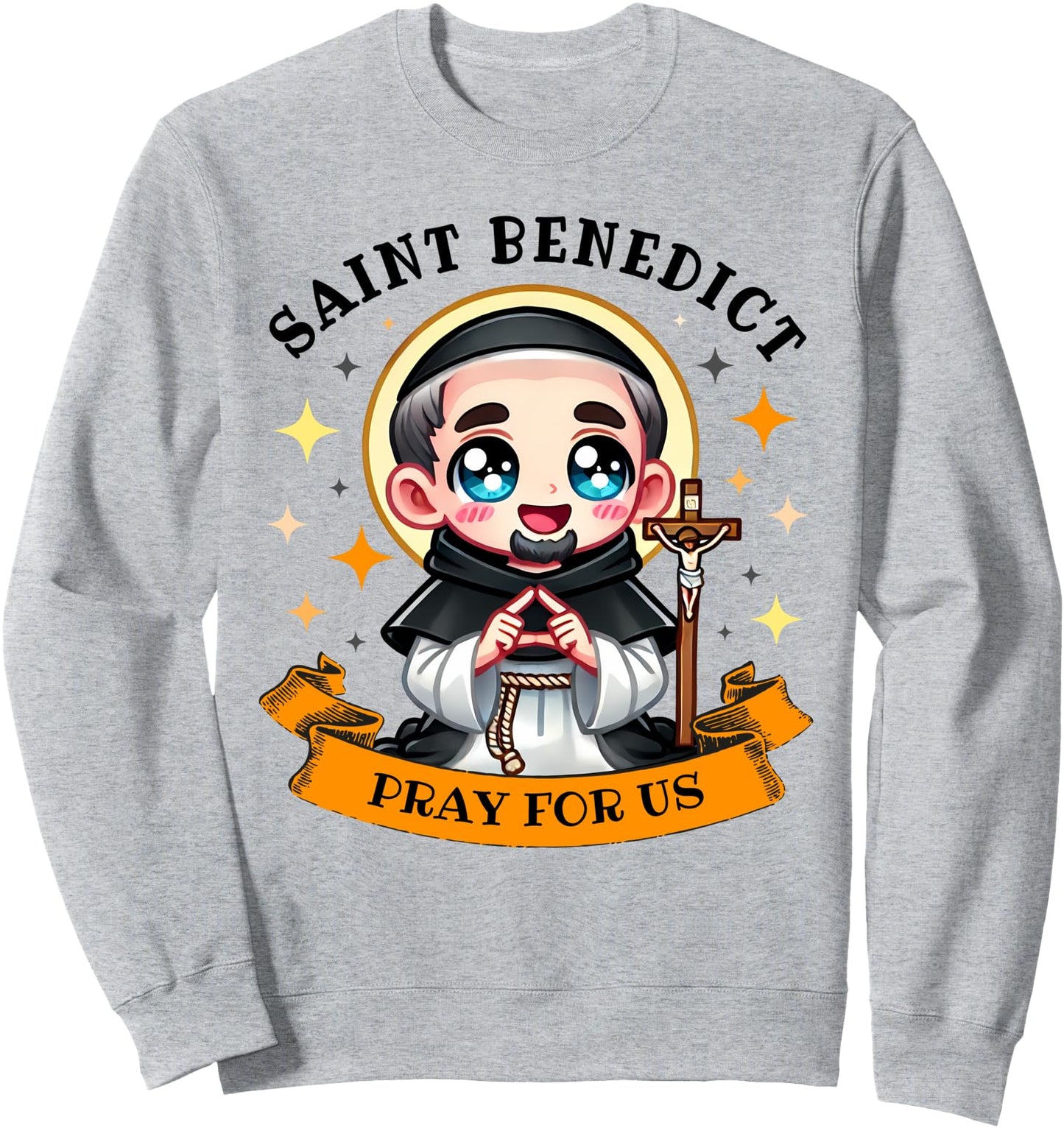 St Benedict Italian Catholic Christian Monk for Toddler Sweatshirt