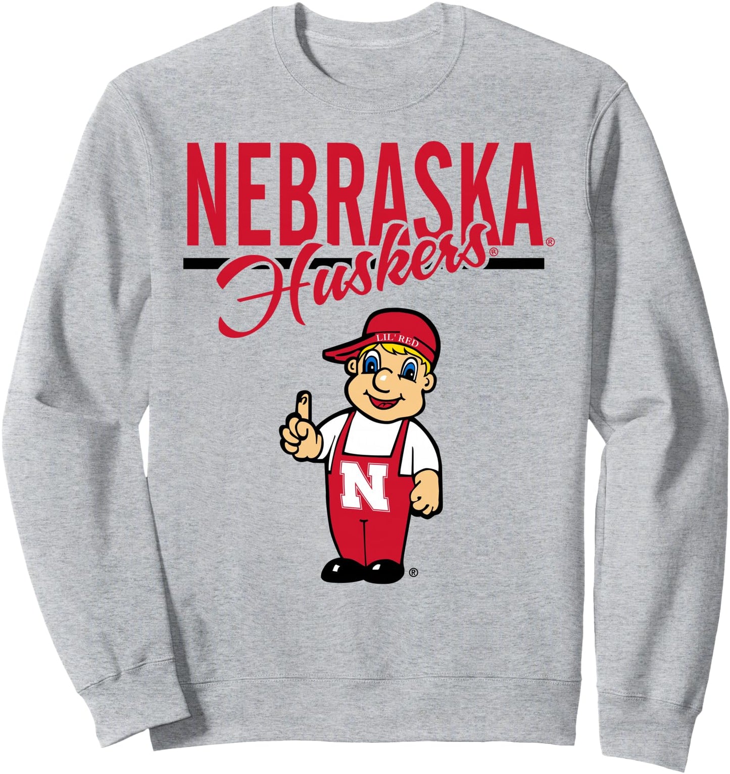 Nebraska Cornhuskers 'Lil Red Gray Officially Licensed Sweatshirt