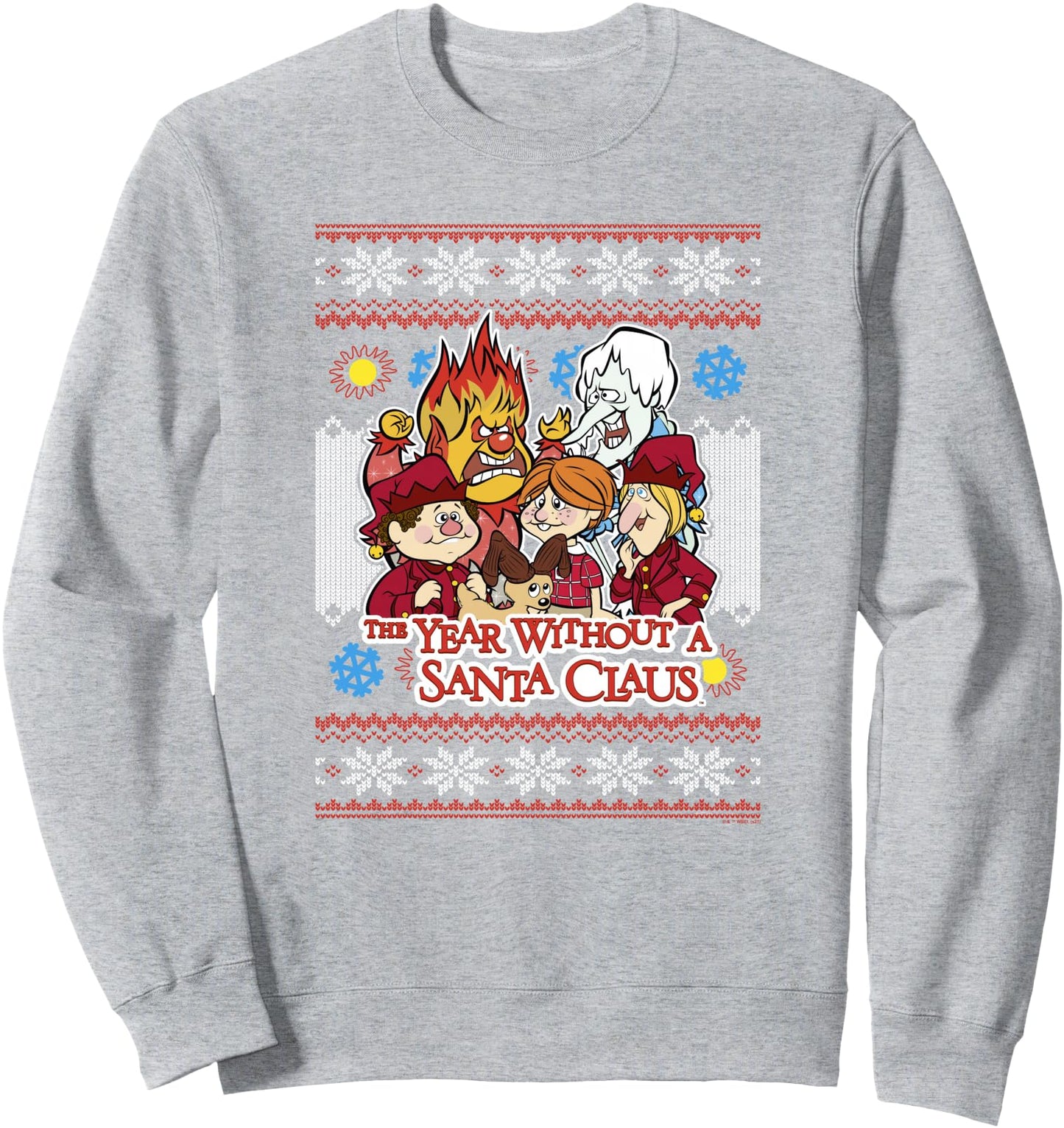 The Year Without A Santa Claus Group Shot Sweater Pattern Sweatshirt