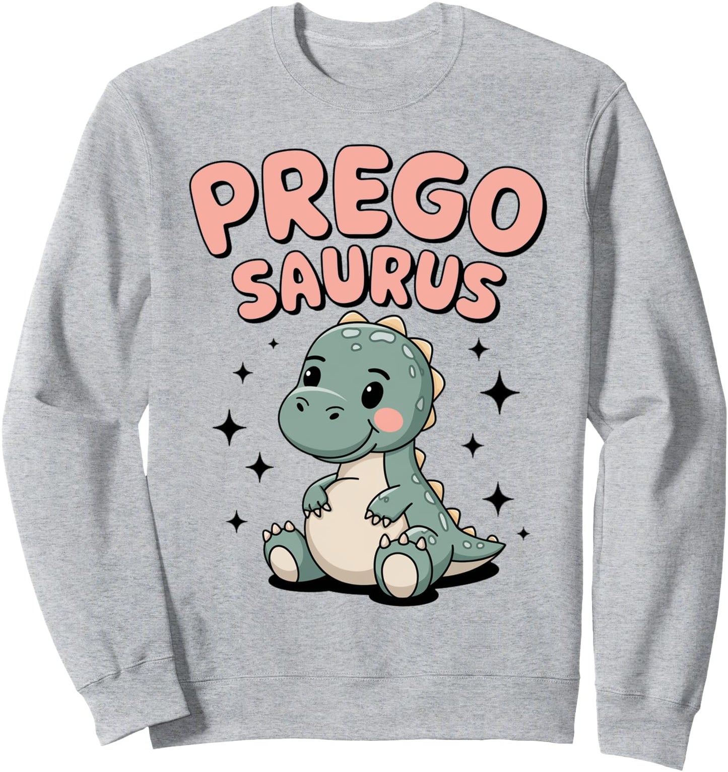 Pregosaurus Cute Mommy Dinosaur Pregnancy Announcement Mom Sweatshirt
