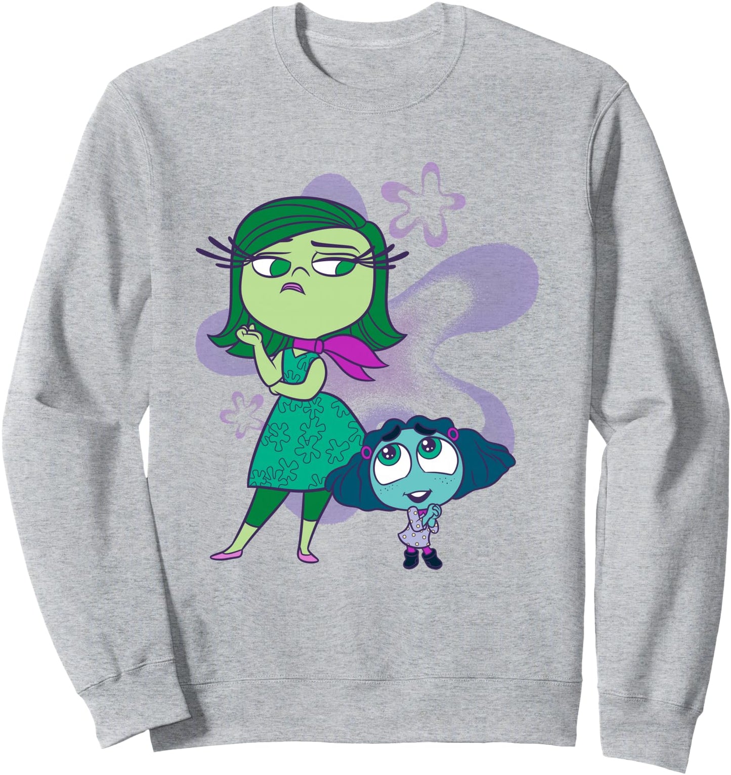 Disney Pixar Inside Out 2 Disgust And Envy Duo Art Sweatshirt