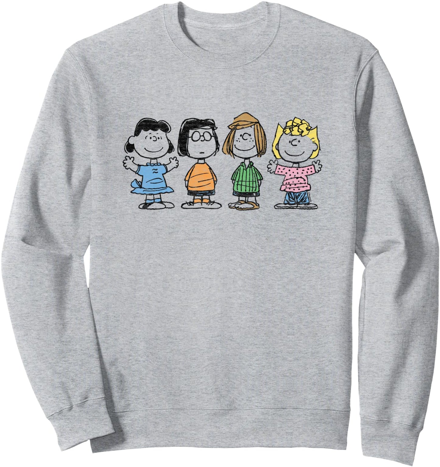 Peanuts - Lucy Marcie Peppermint Patty Sally Girls Group Sweatshirt