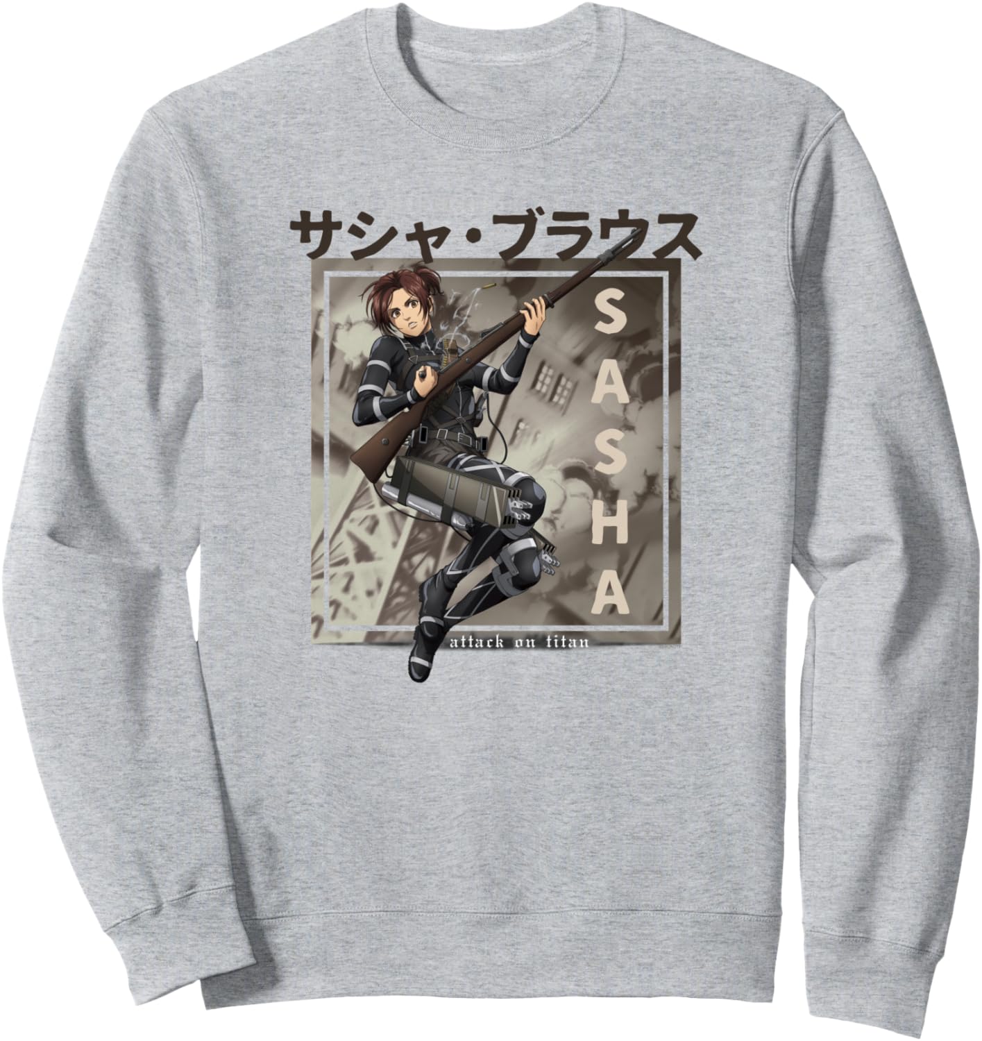 Attack on Titan Season 4 Sasha Kanji AOT Anime Sweatshirt