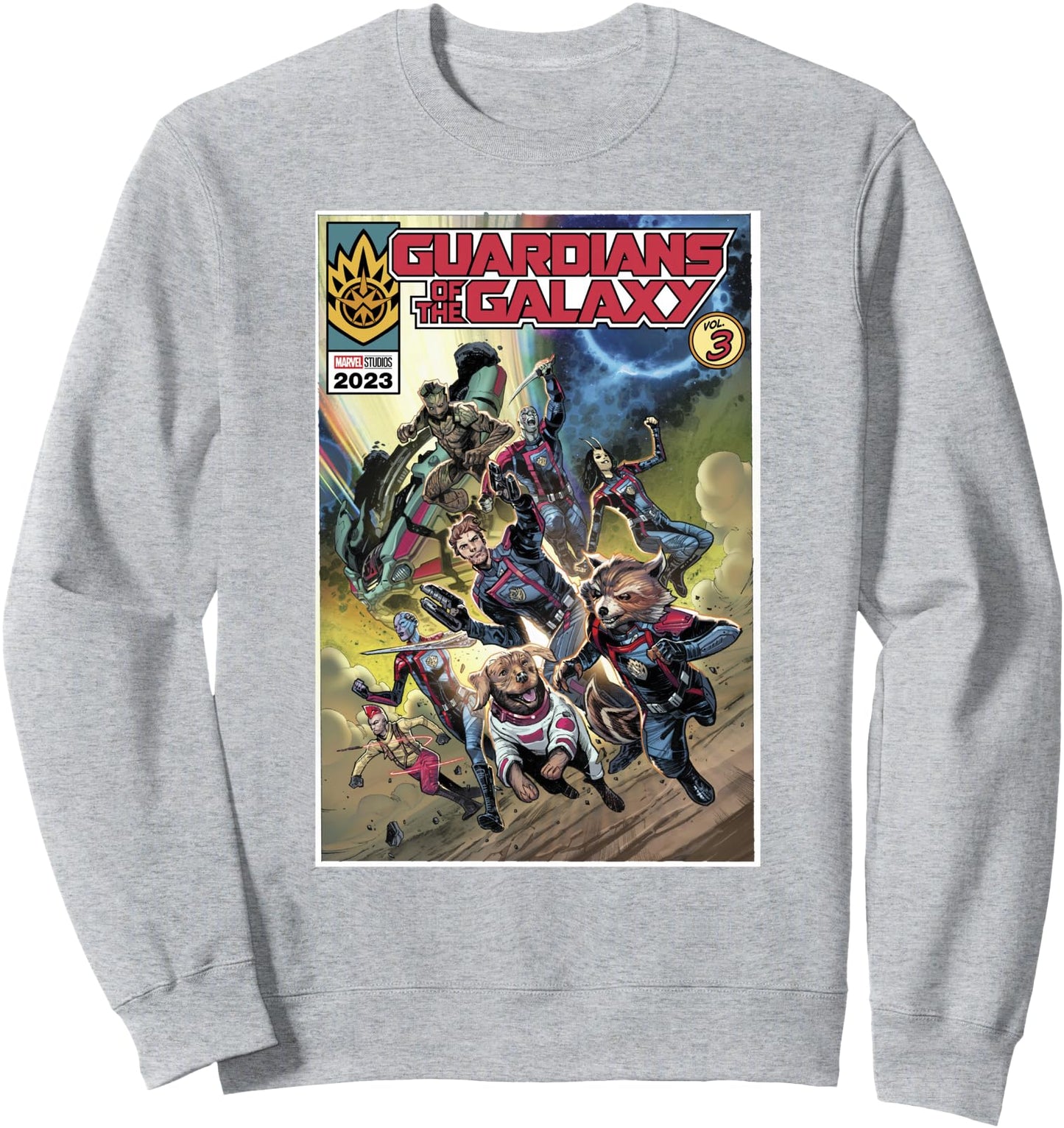 Marvel Guardians of the Galaxy Vol. 3 Cosmic Comic Poster Sweatshirt
